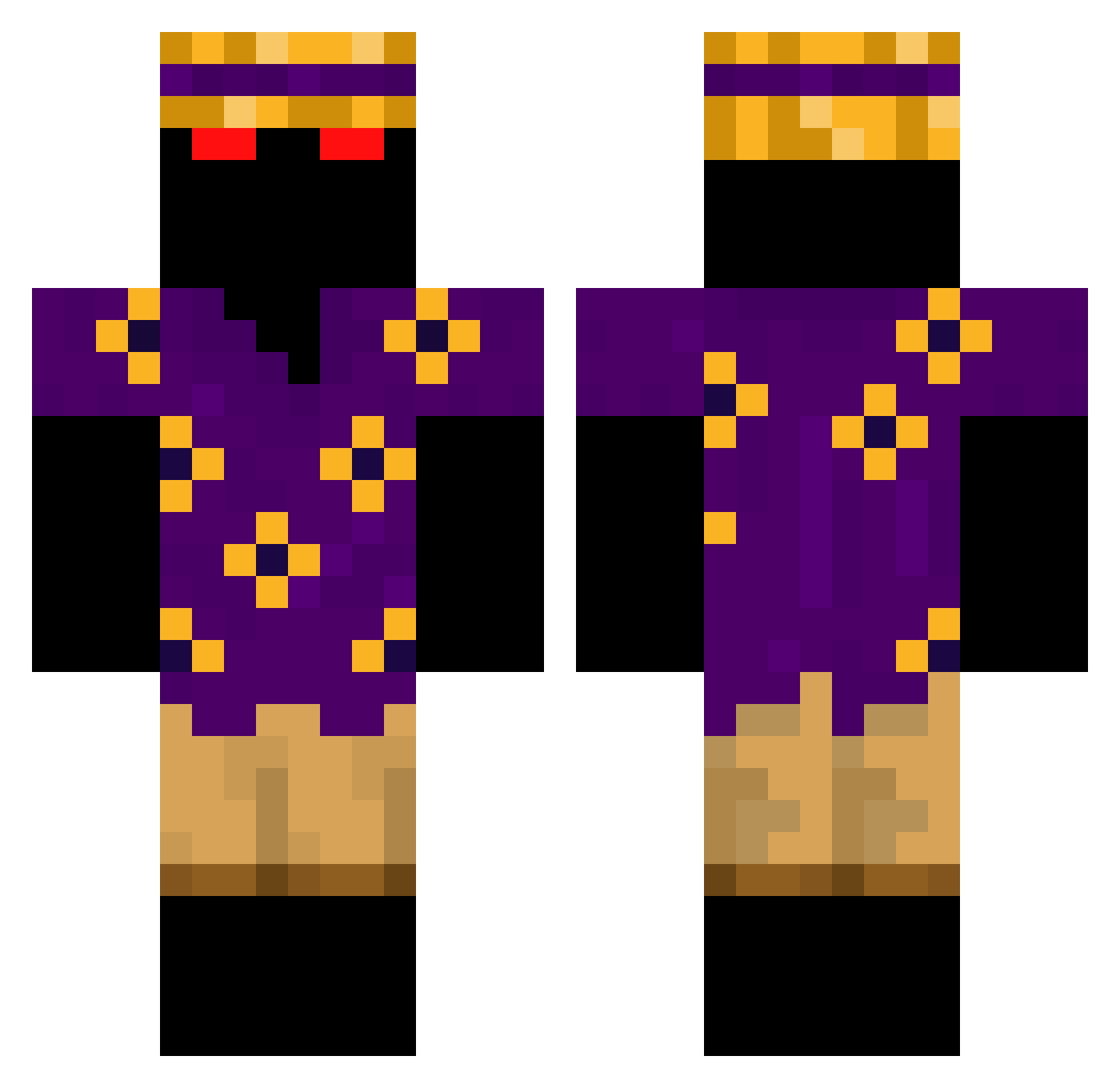 TREMB4LA_ Minecraft skin, front and back view