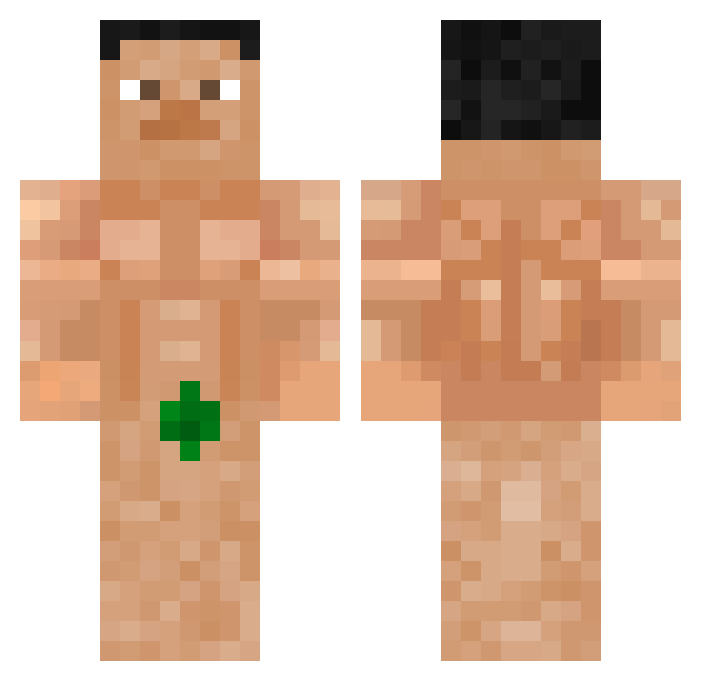 ttapsu Minecraft skin, front and back view