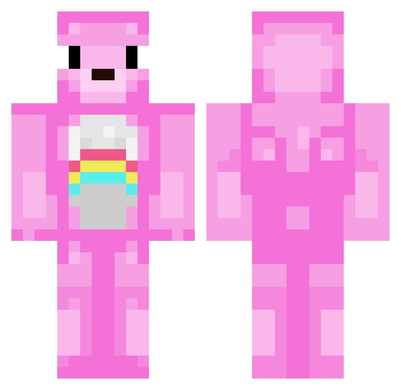 curly_bear_ Minecraft skin, front and back view