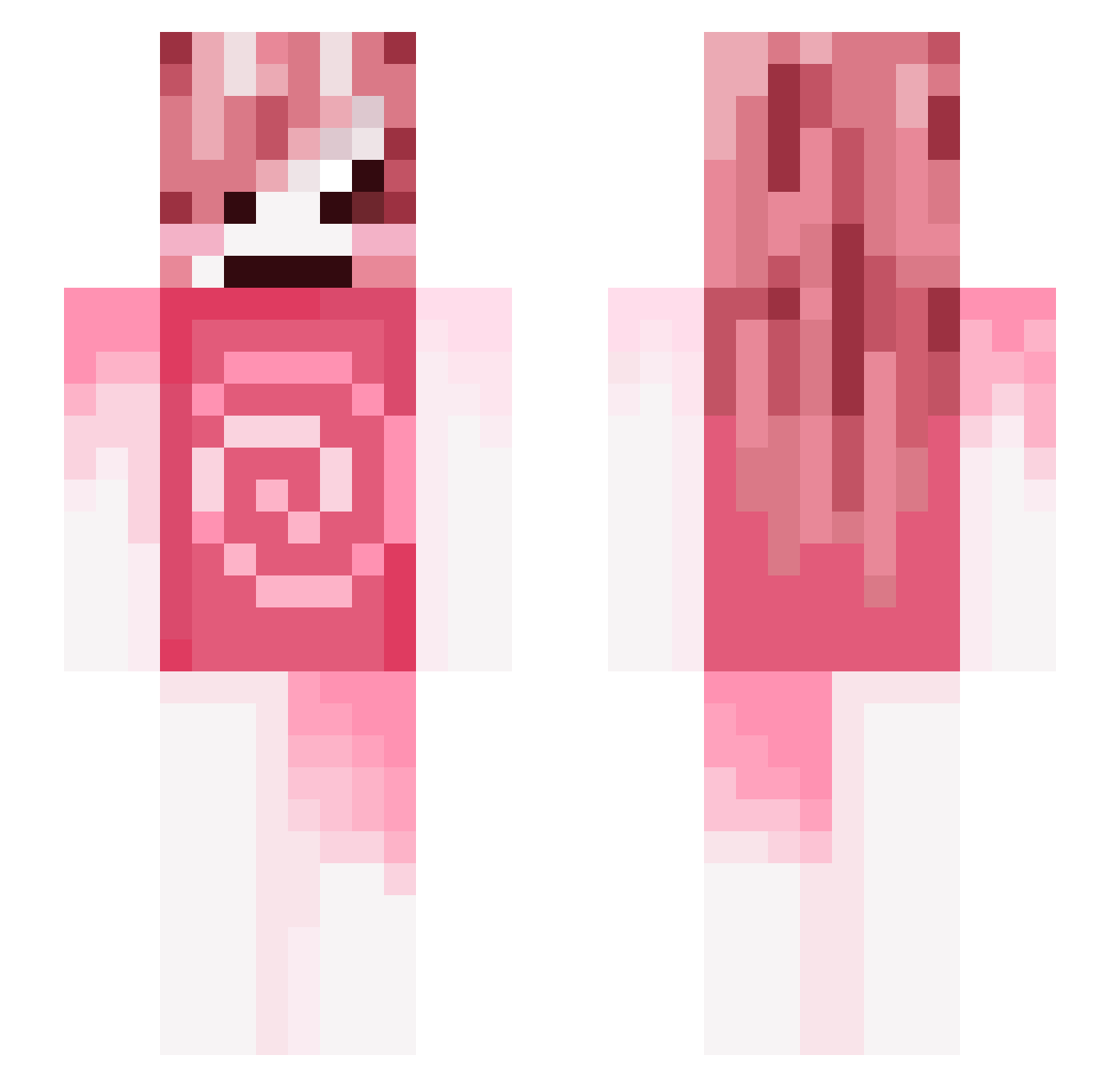 koobeenii Minecraft skin, front and back view