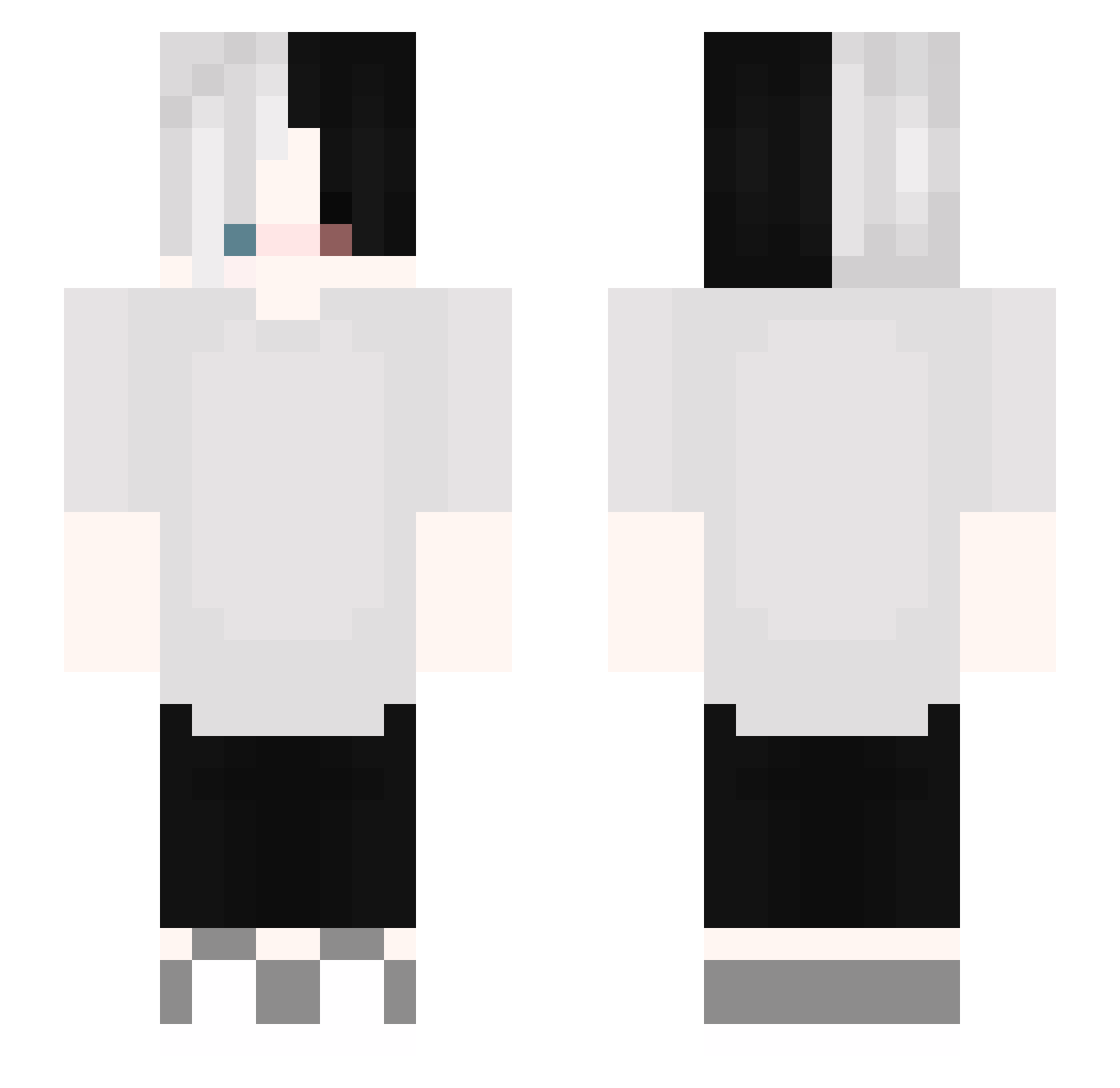 4terciosKyubi Minecraft skin, front and back view