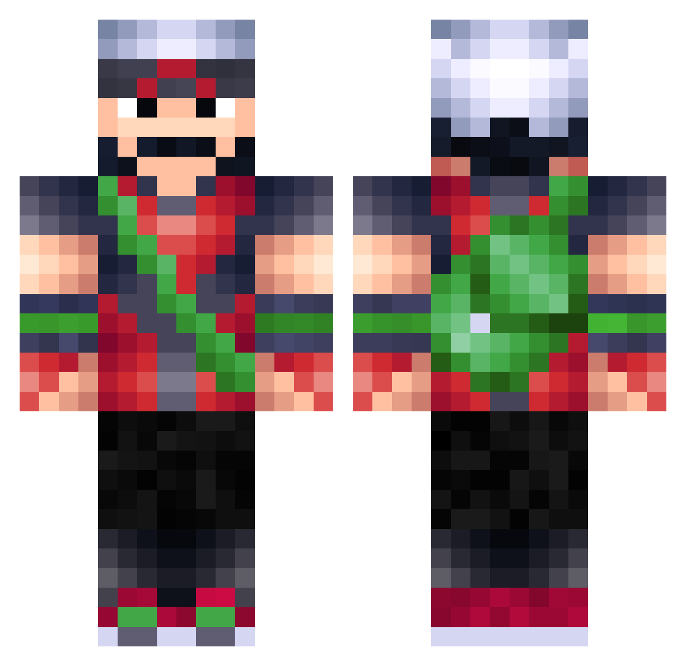 Mr_Relax11 Minecraft skin, front and back view