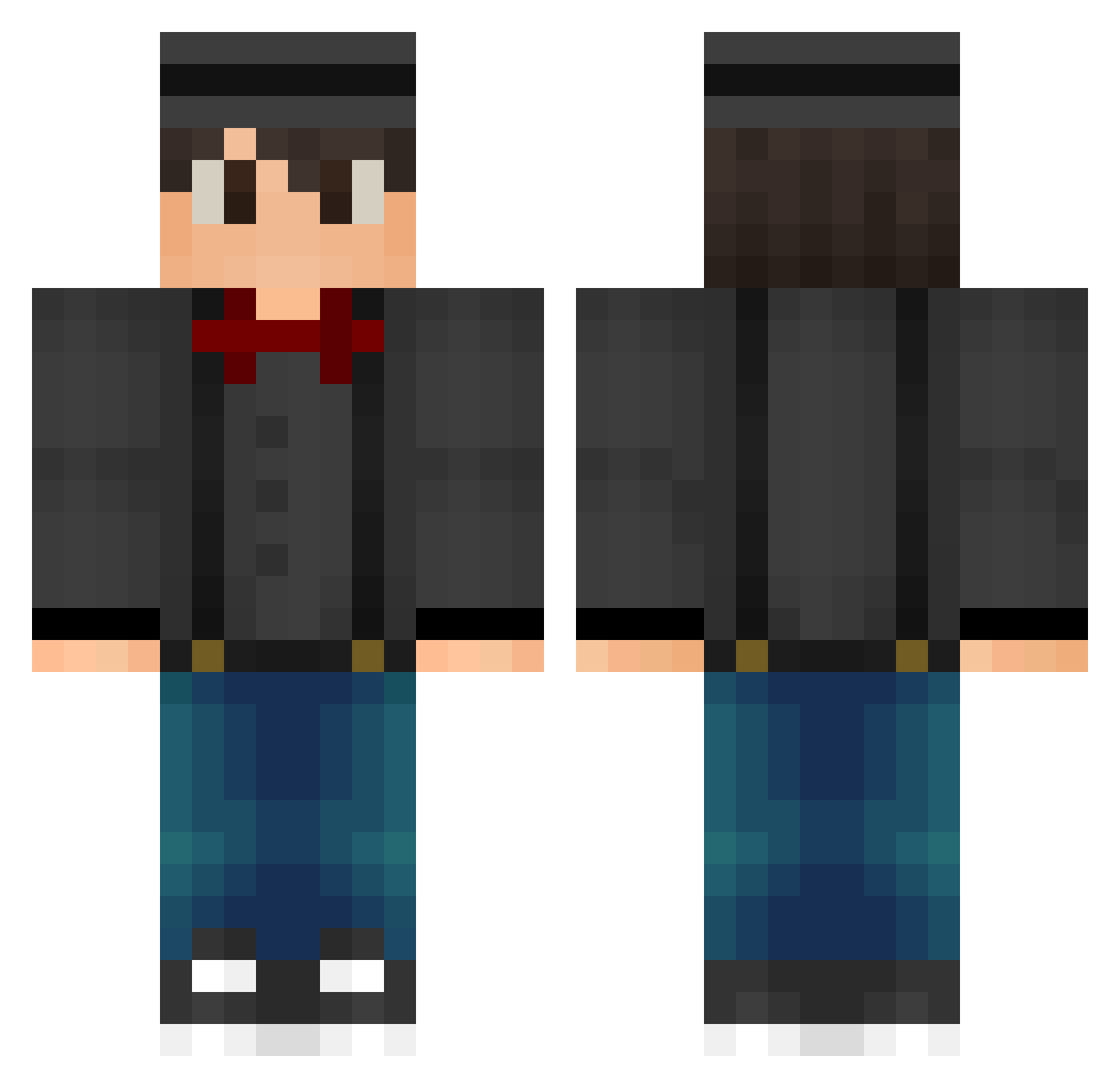 Medina_lcs Minecraft skin, front and back view