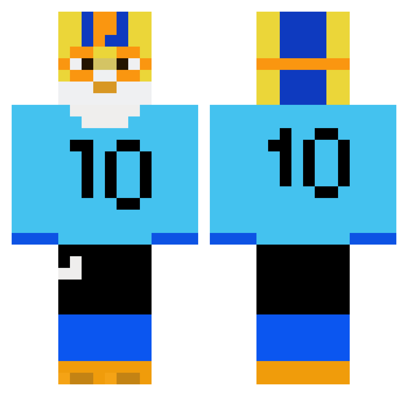 MAGUIREYO Minecraft skin, front and back view