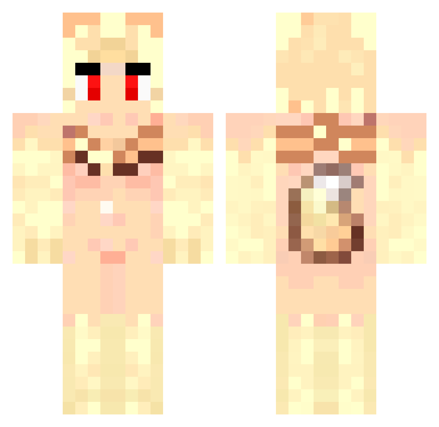 GenJuhziz Minecraft skin, front and back view
