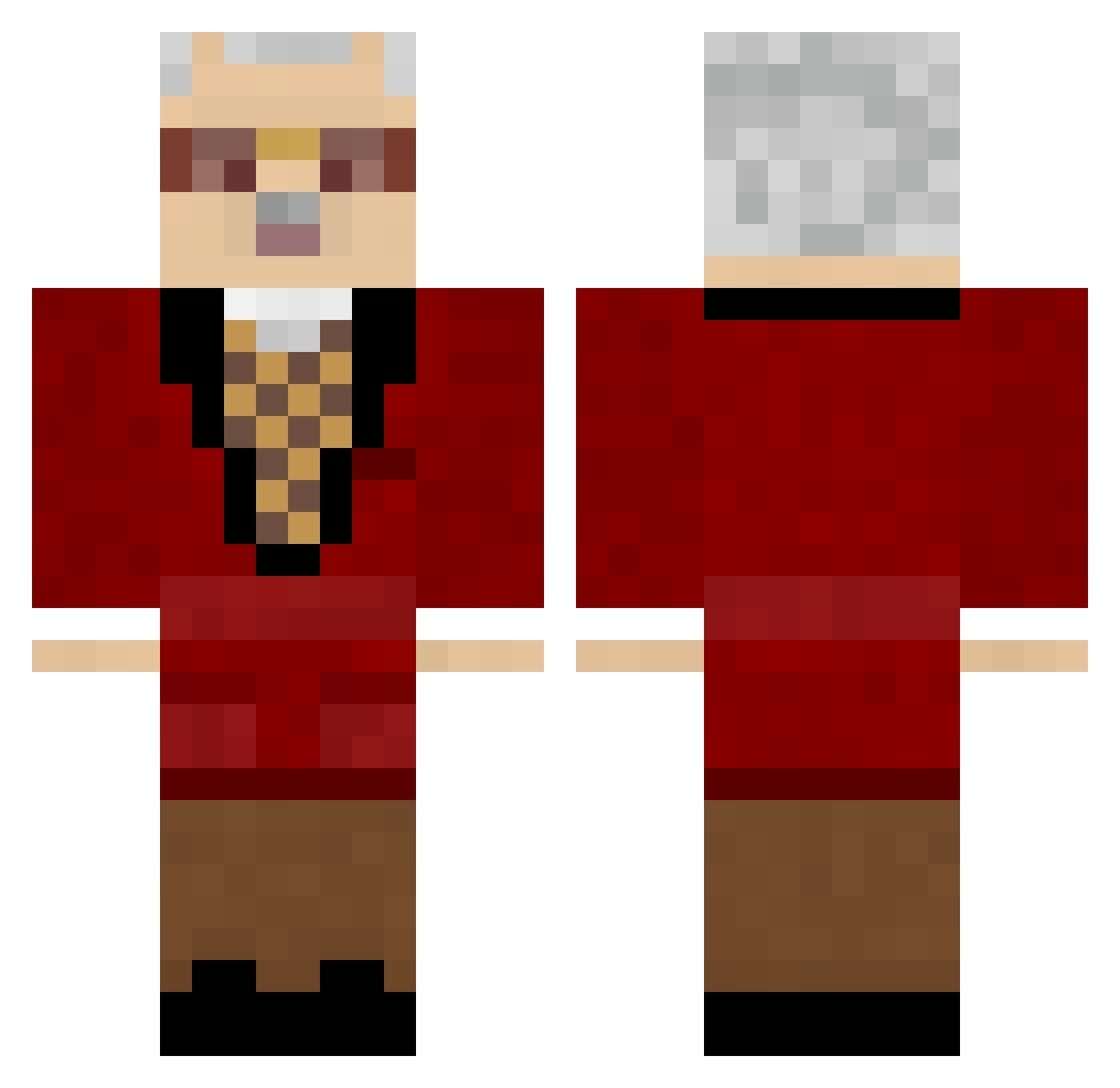 Stan_NEEE Minecraft skin, front and back view