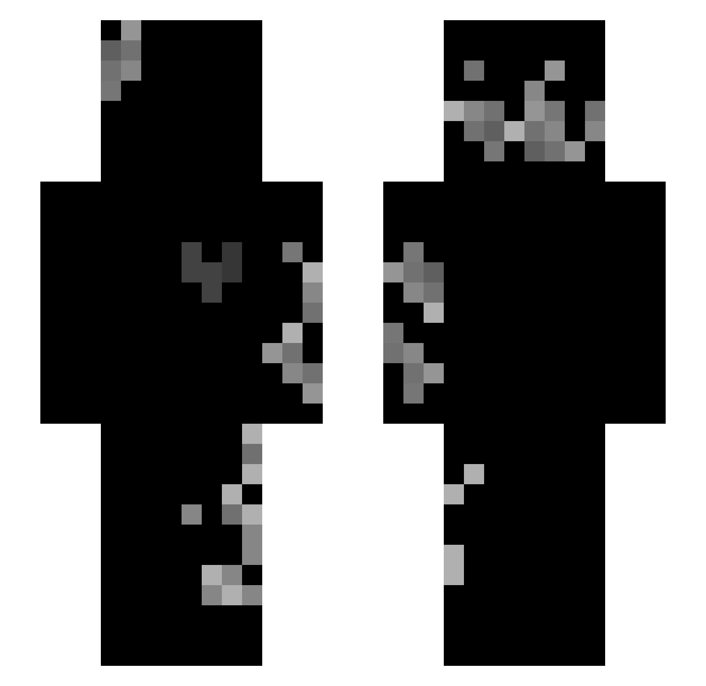 Dxrkz_ Minecraft skin, front and back view