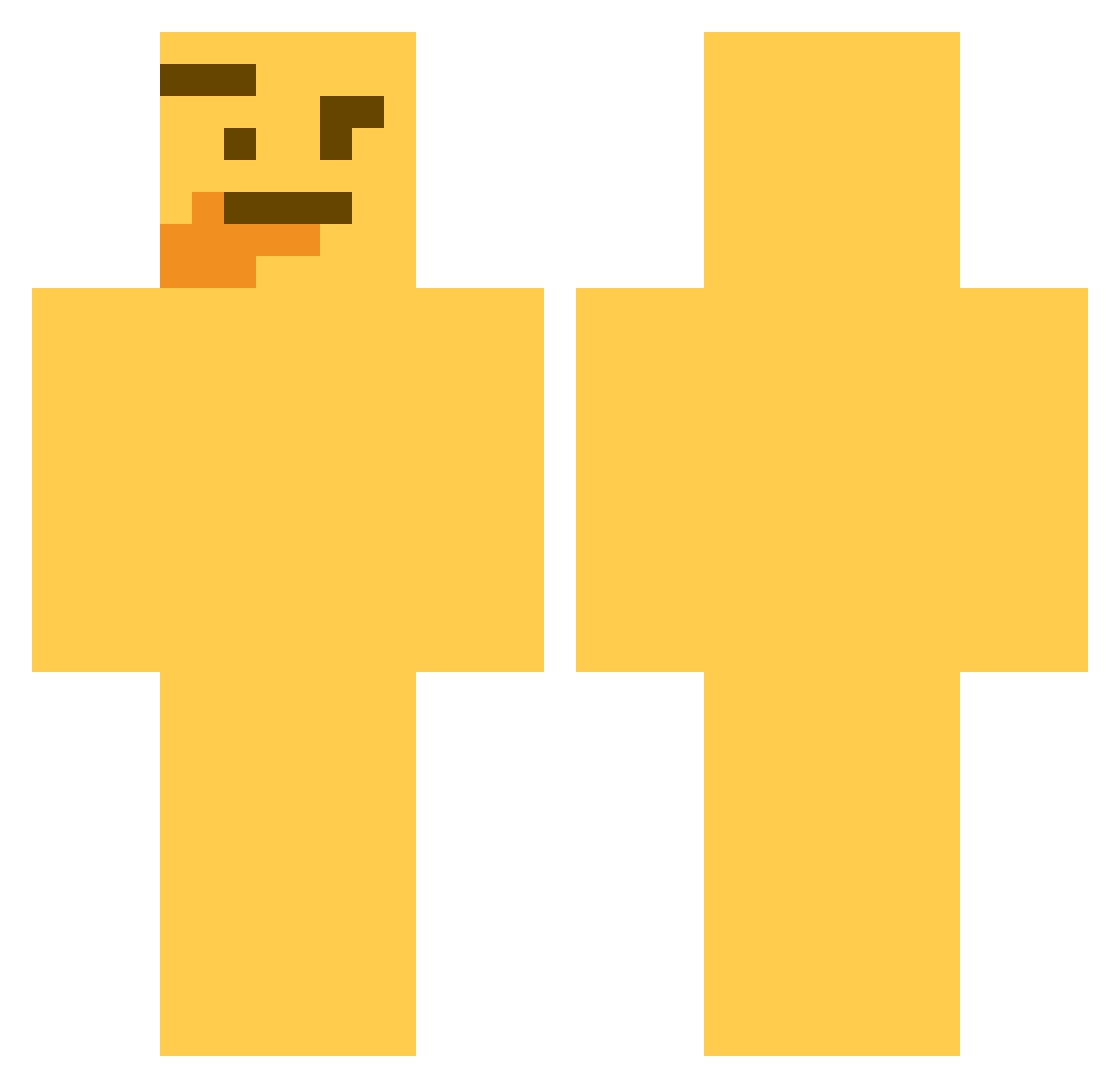 dsb520 Minecraft skin, front and back view