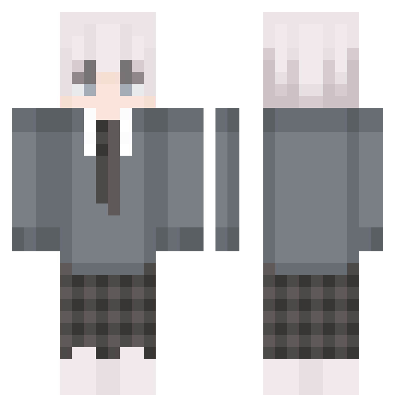 Take_aBread Minecraft skin, front and back view