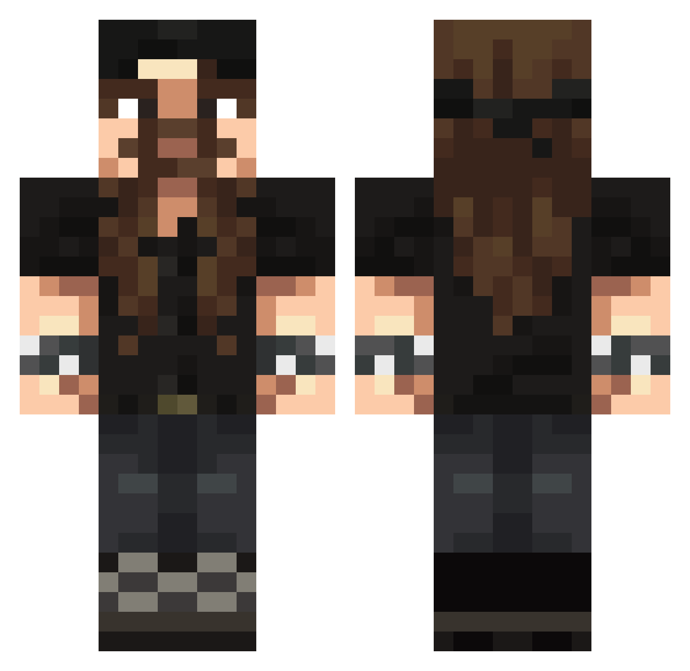 slayrincik Minecraft skin, front and back view