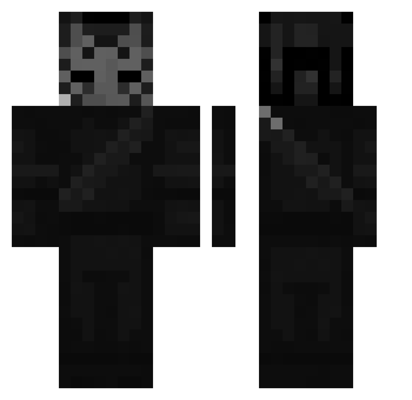Nutty_Ballocks Minecraft skin, front and back view
