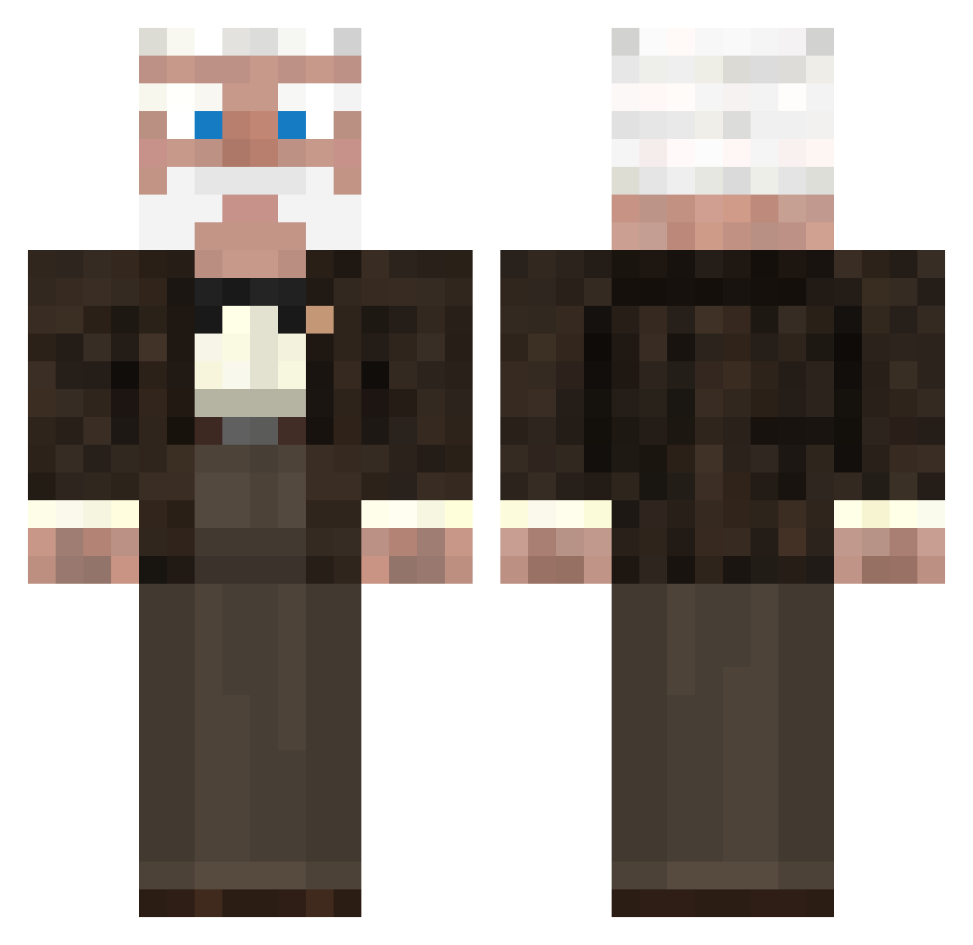 FlyingMedic Minecraft skin, front and back view