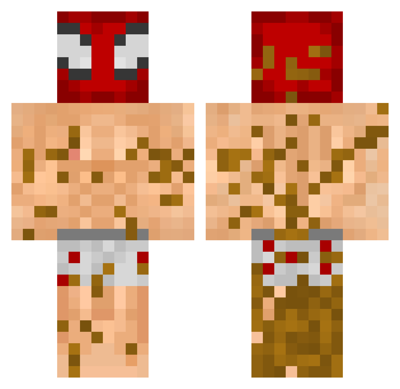 Aniko_23 Minecraft skin, front and back view