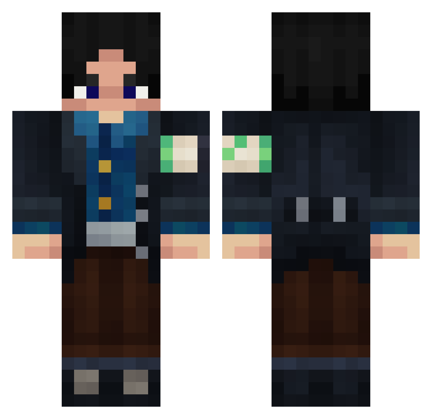 CTAKANYROD_PAHAN Minecraft skin, front and back view