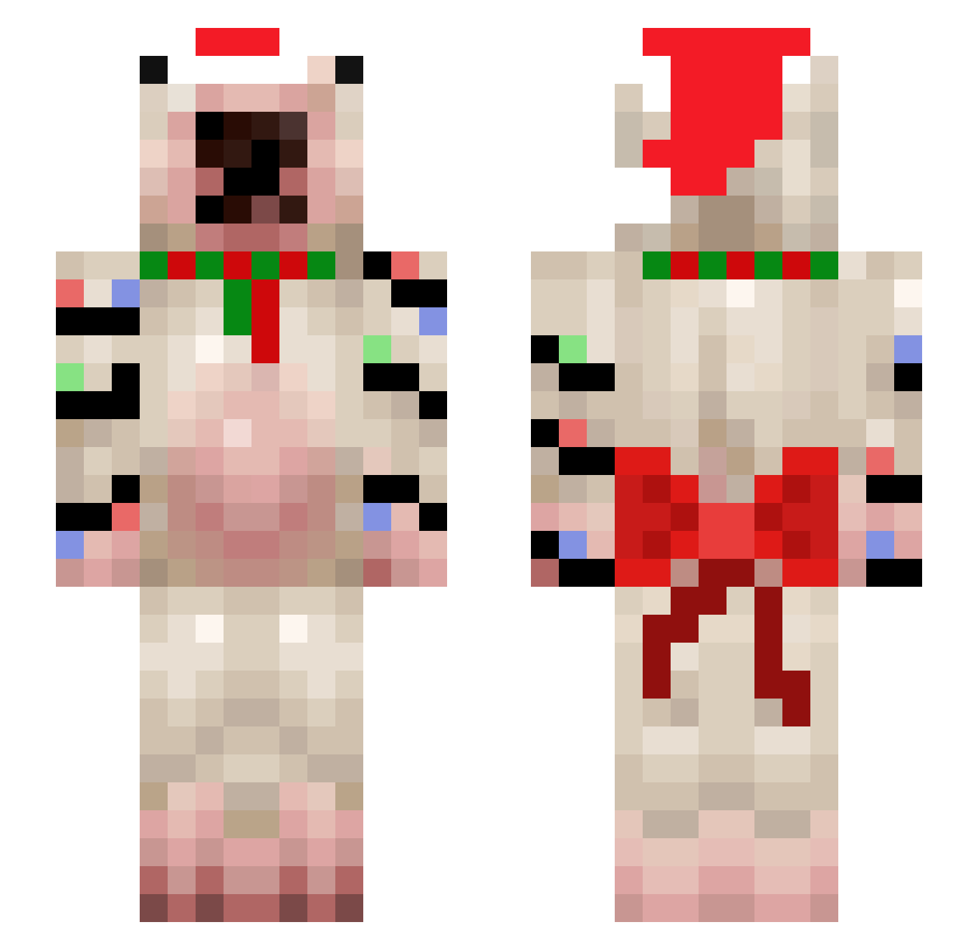 LukasTheDoofus Minecraft skin, front and back view