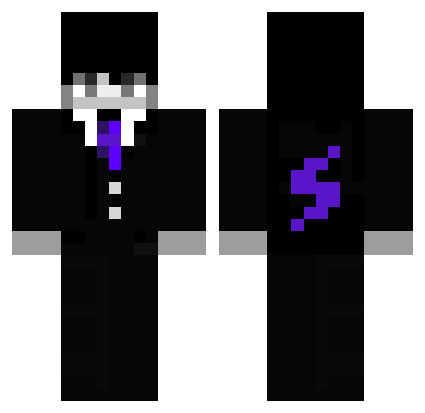 cFocus_ Minecraft skin, front and back view