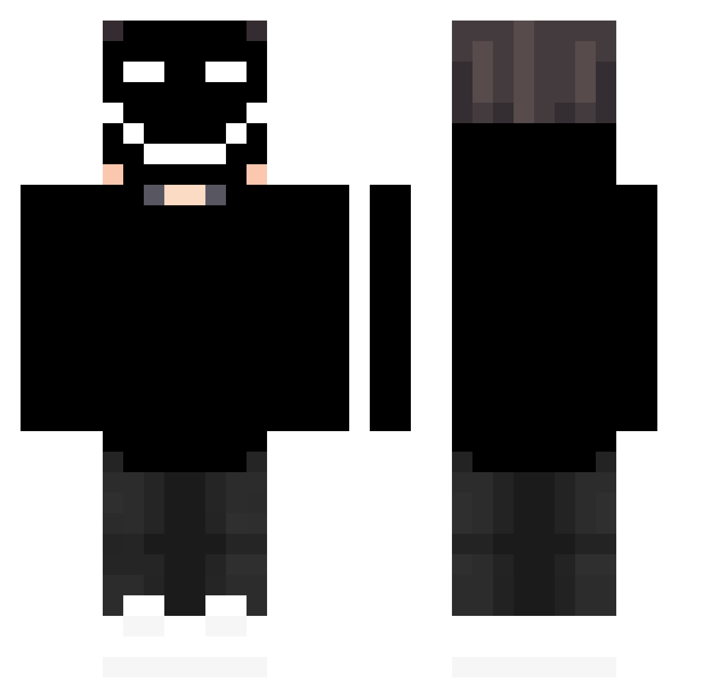 ImUrDream Minecraft skin, front and back view