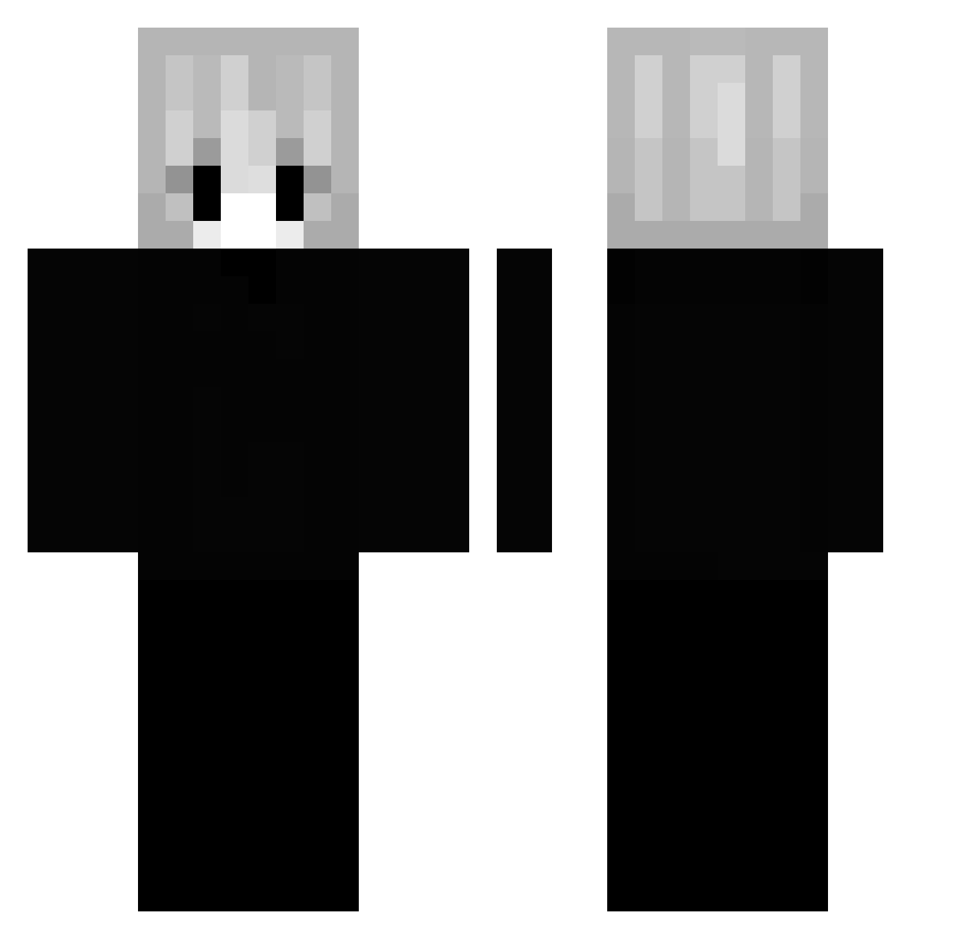 ScrollwZ Minecraft skin, front and back view