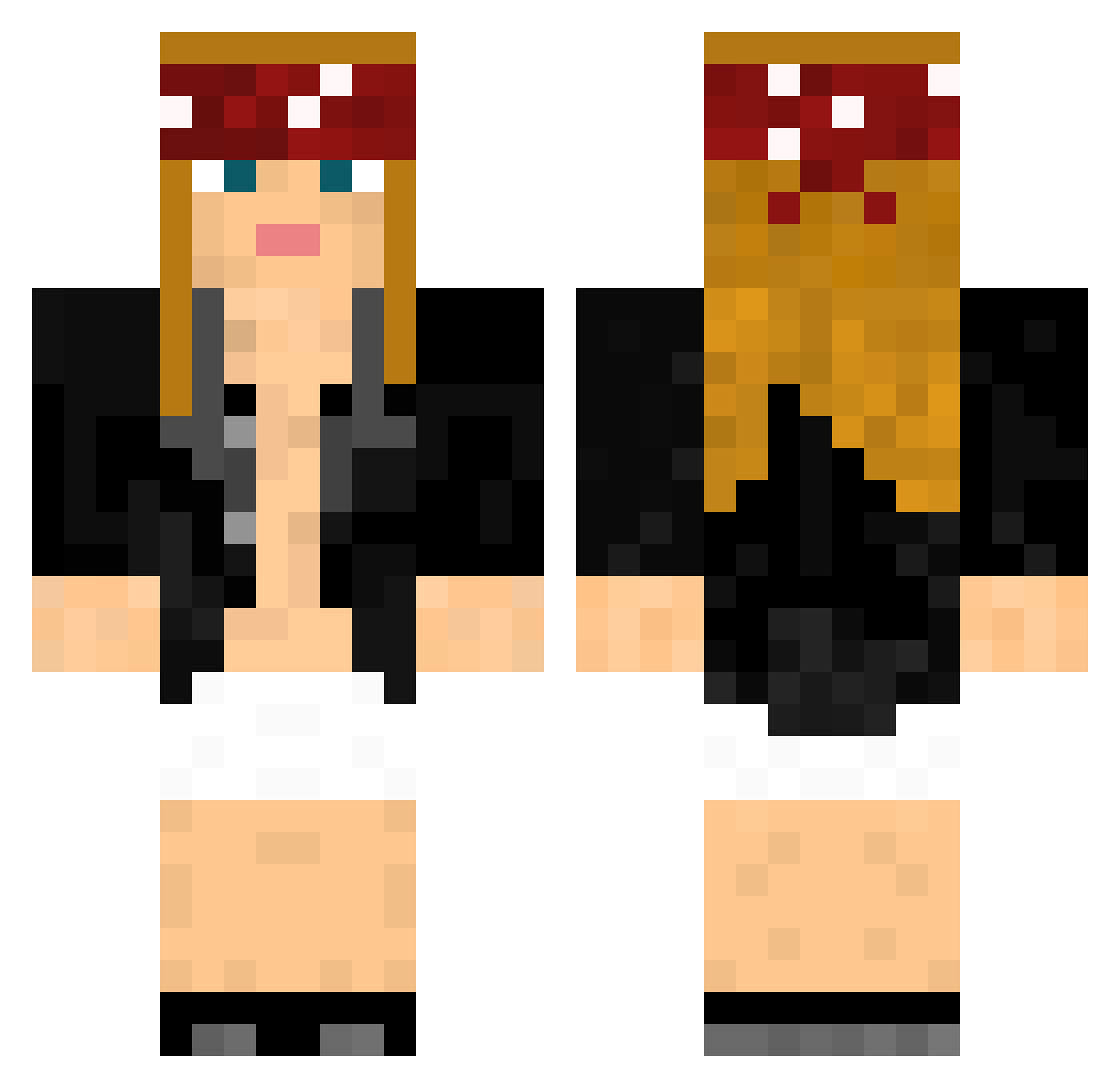 L0rdOfEggs Minecraft skin, front and back view
