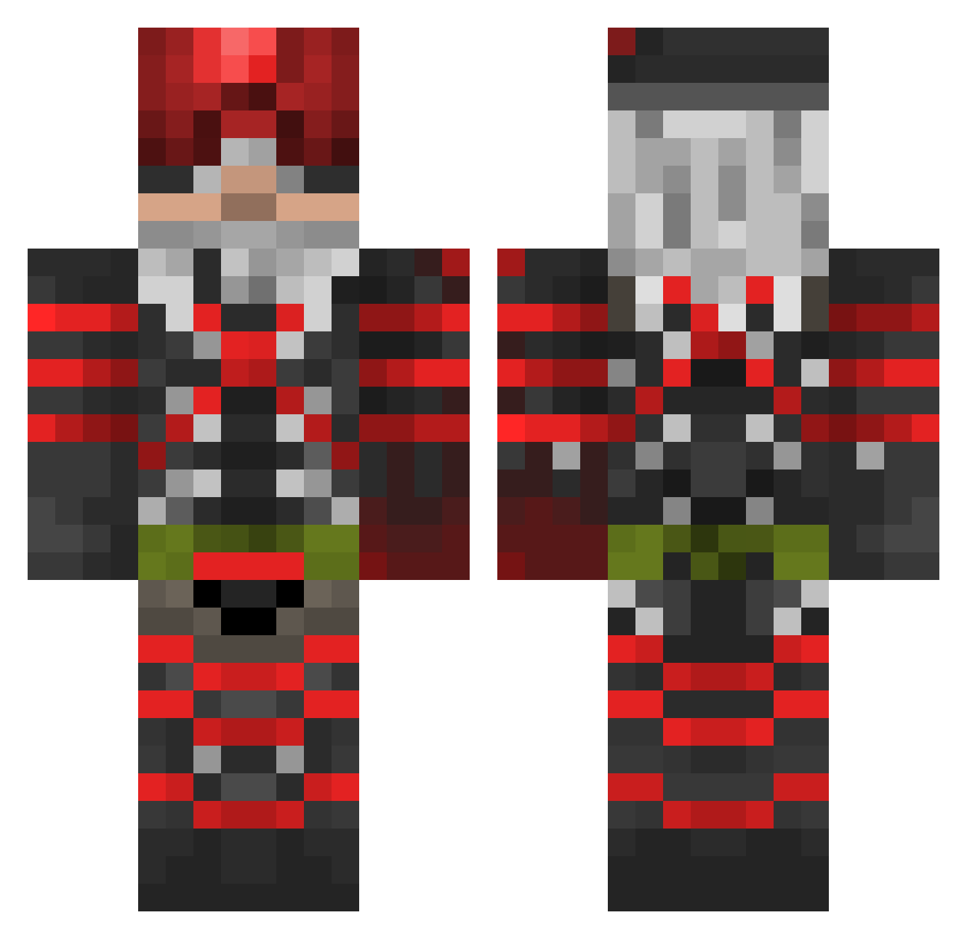 InOkraskaWeTrust Minecraft skin, front and back view