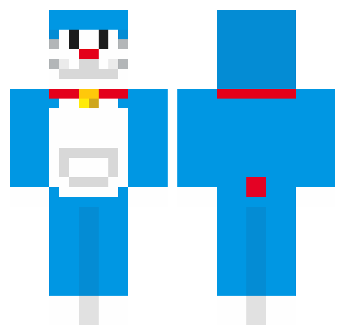ruby090 Minecraft skin, front and back view