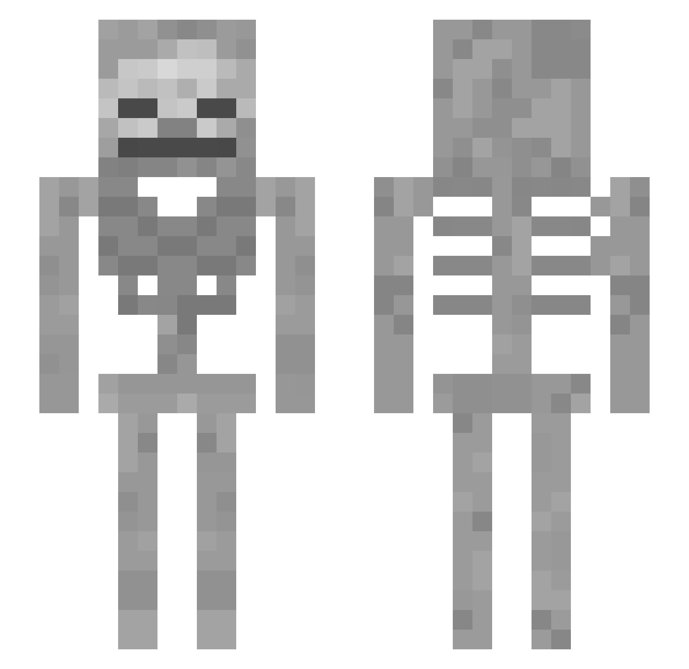 BlazePhantom337 Minecraft skin, front and back view