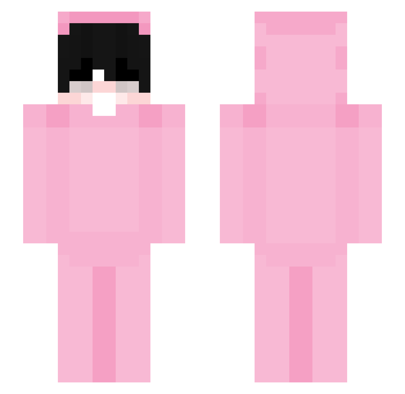 Sykar998 Minecraft skin, front and back view