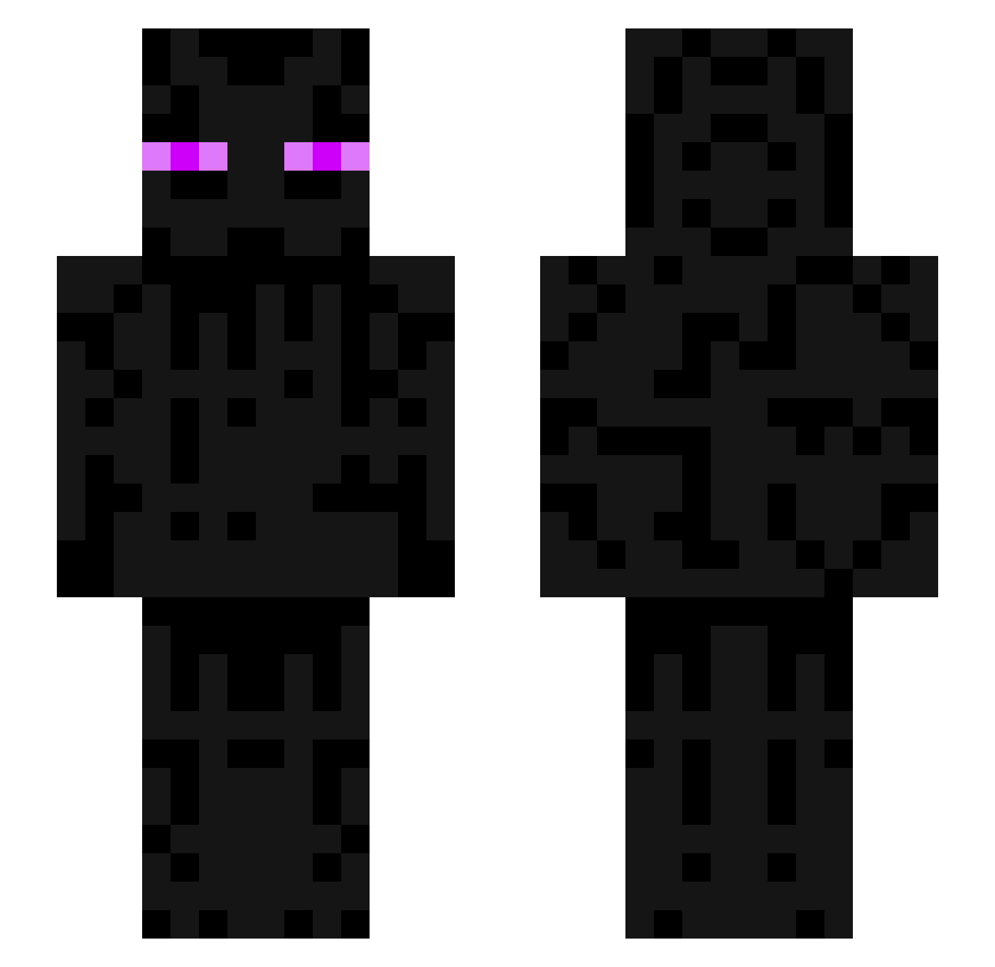 Blasty_Wasty Minecraft skin, front and back view