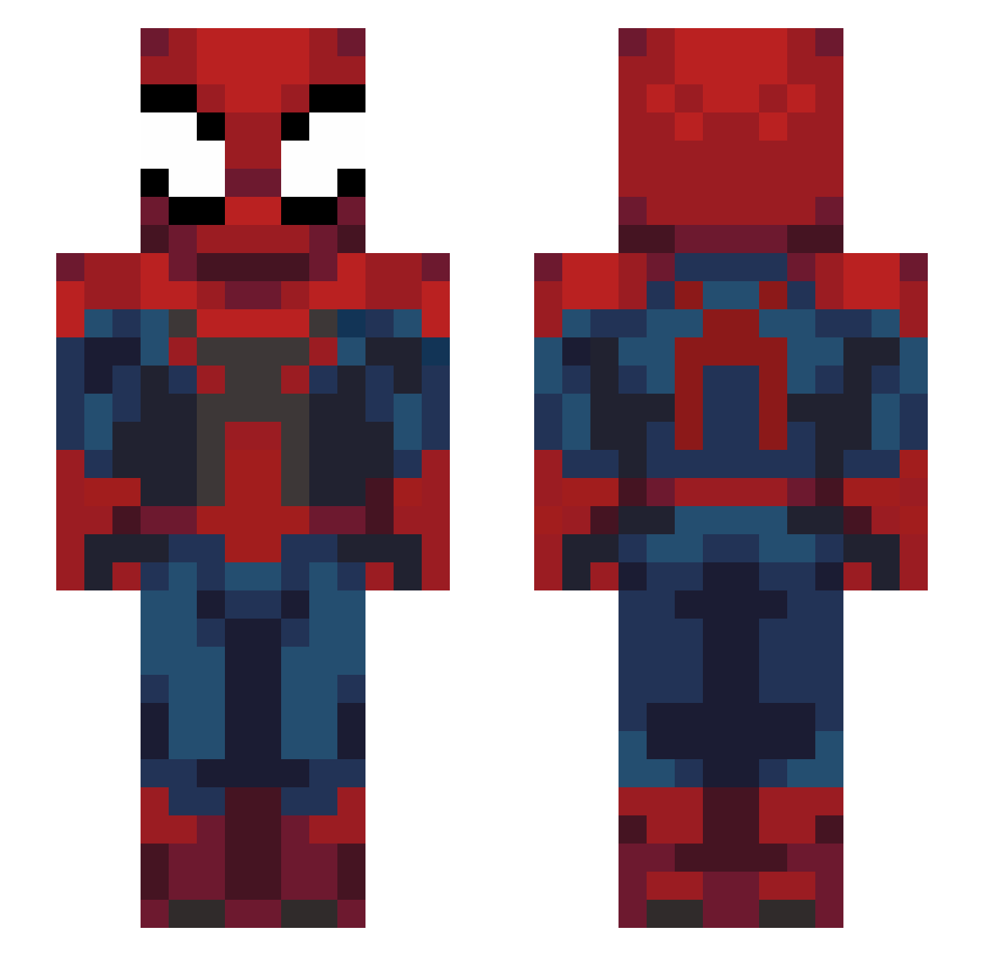 psicofabio Minecraft skin, front and back view