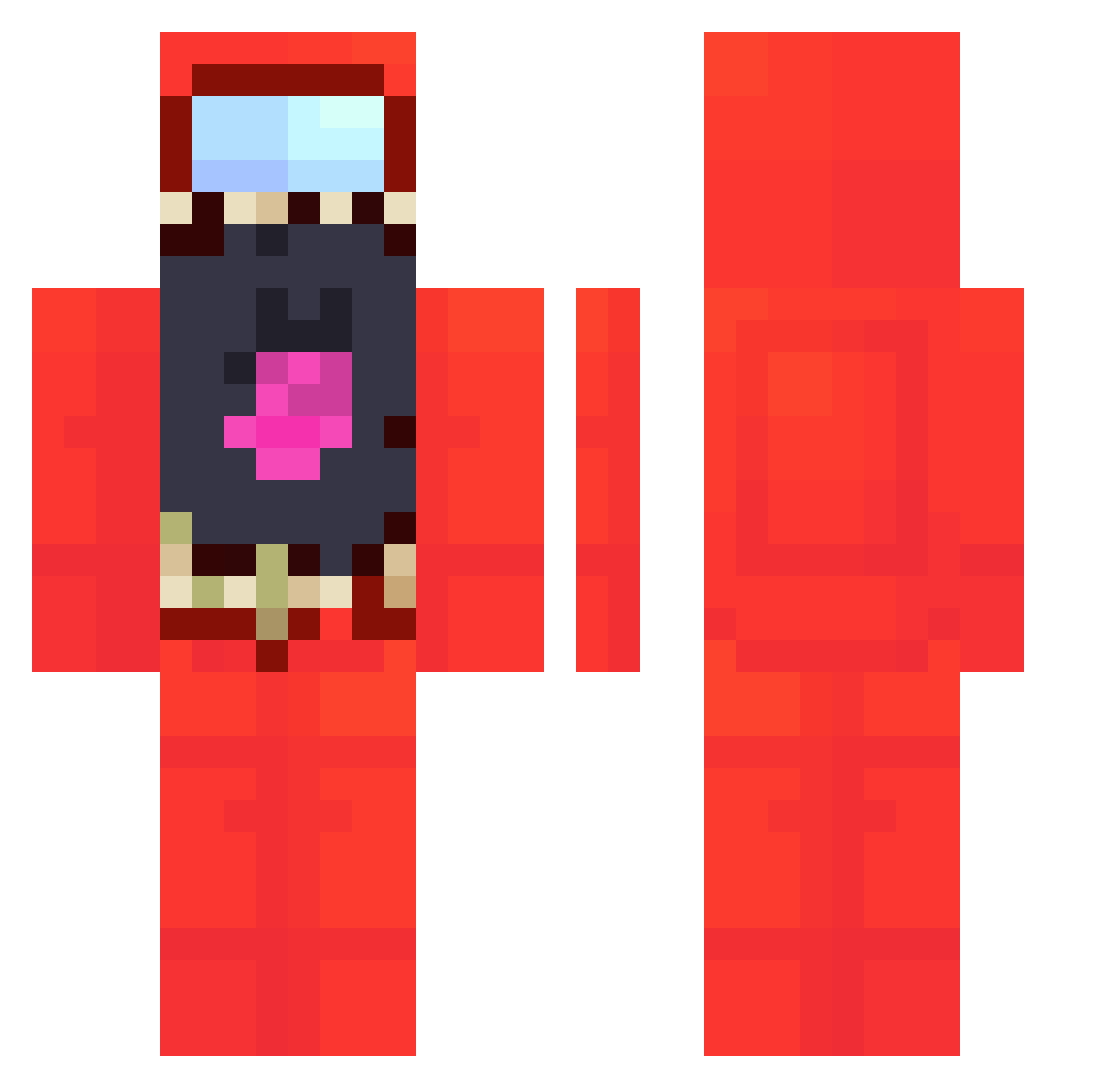 M7MD_4131 Minecraft skin, front and back view