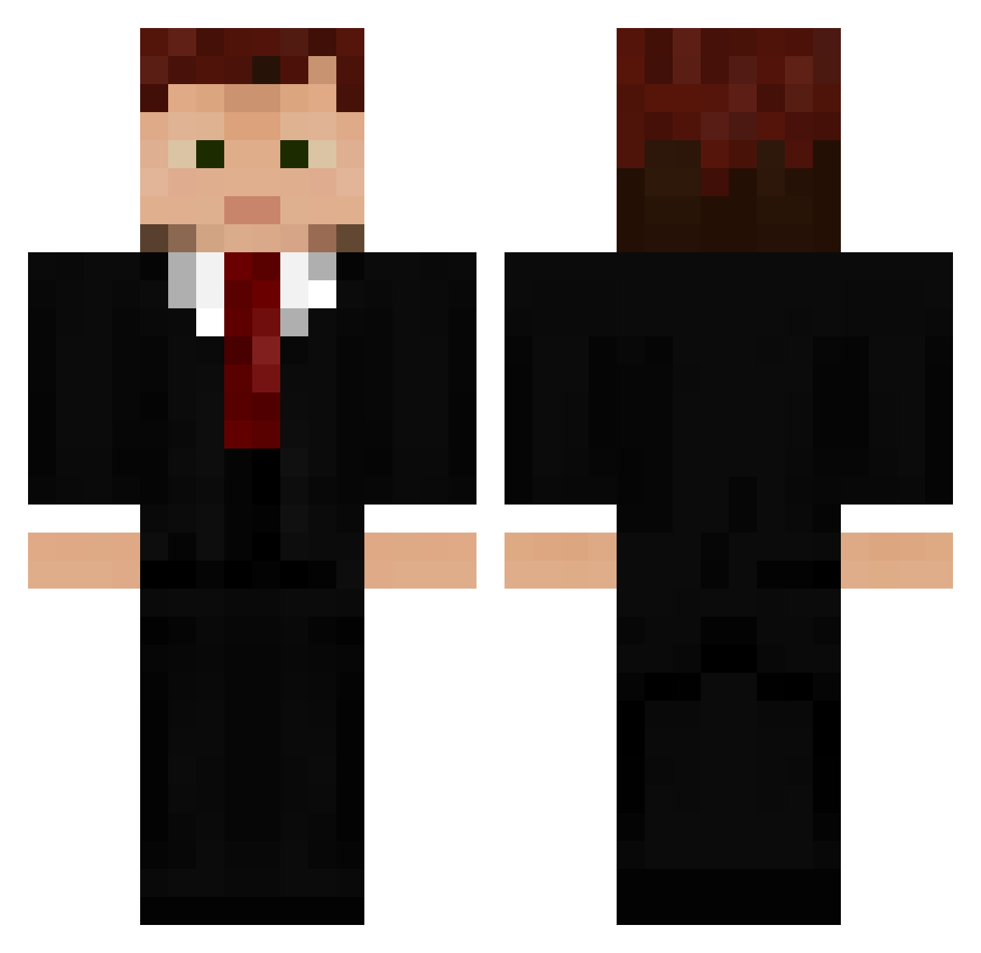 duryodhana Minecraft skin, front and back view