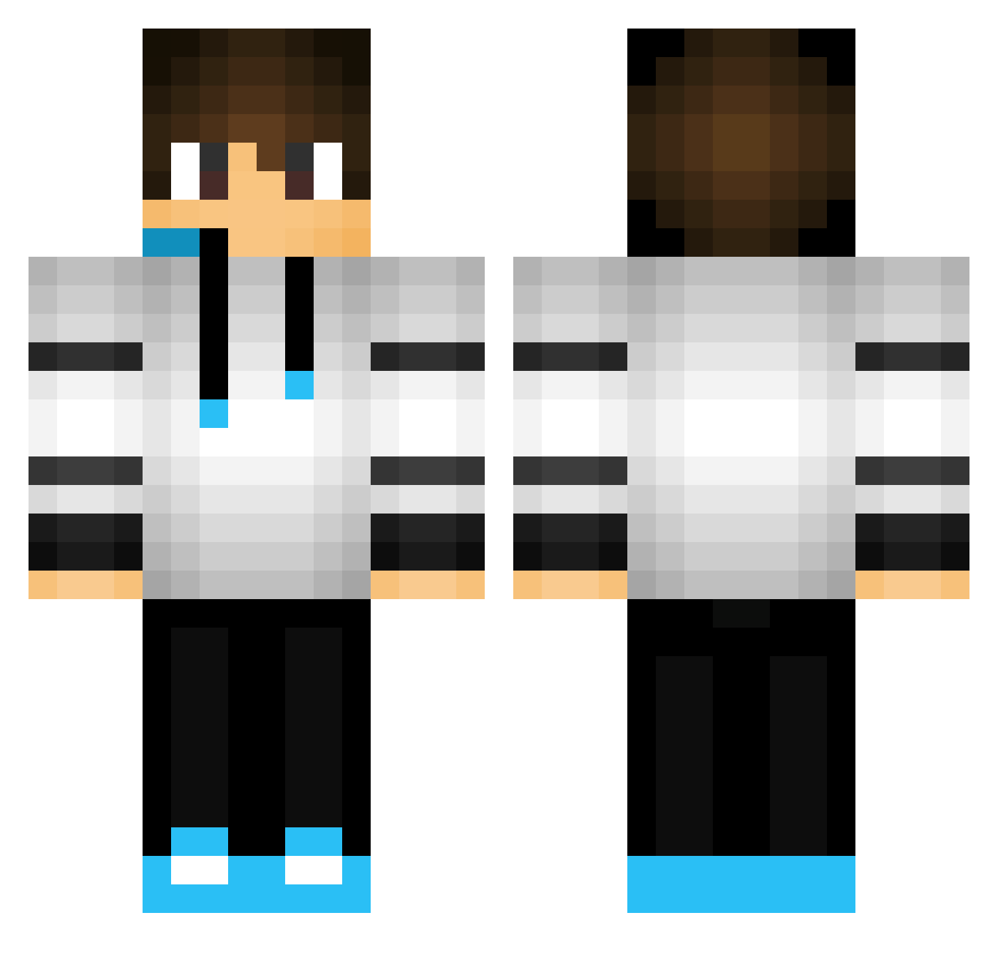 RushEnderdragon Minecraft skin, front and back view