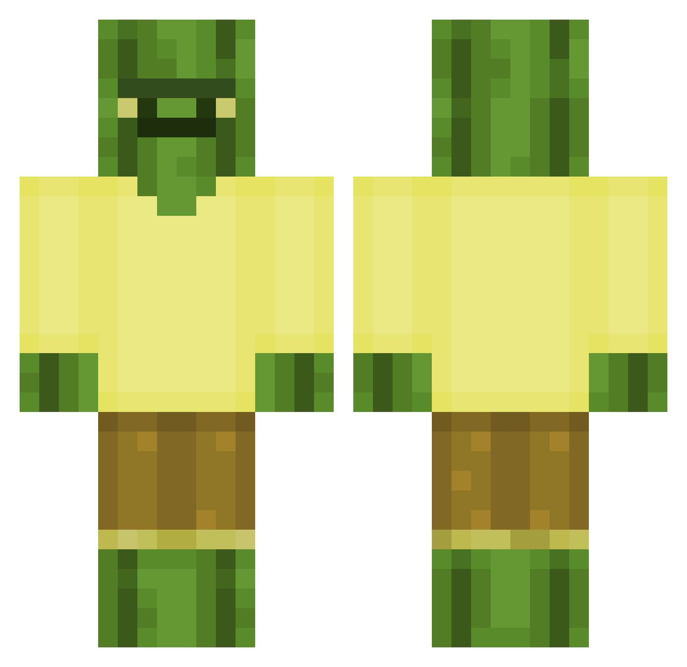 endou653 Minecraft skin, front and back view