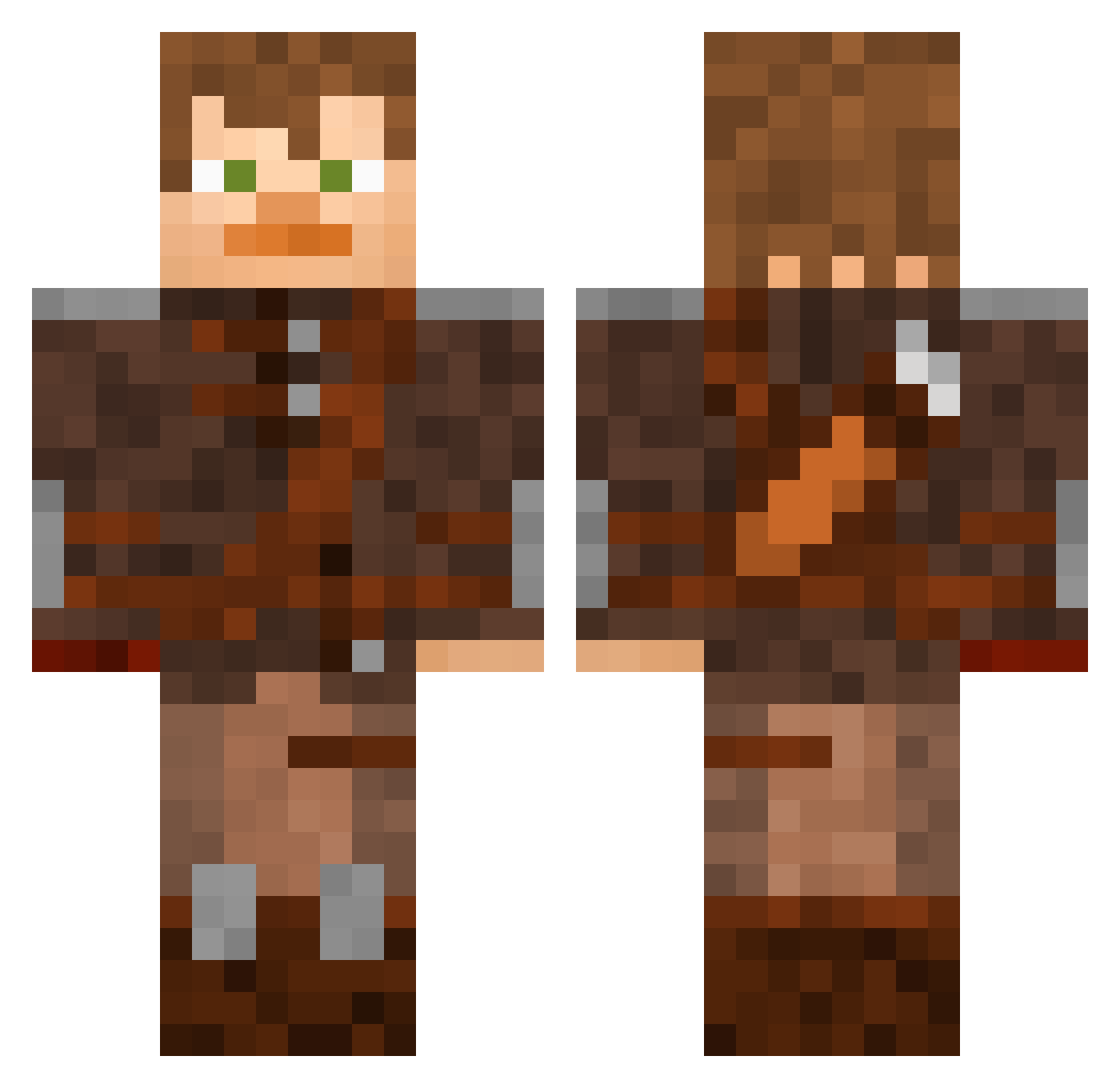 ok_zampo Minecraft skin, front and back view