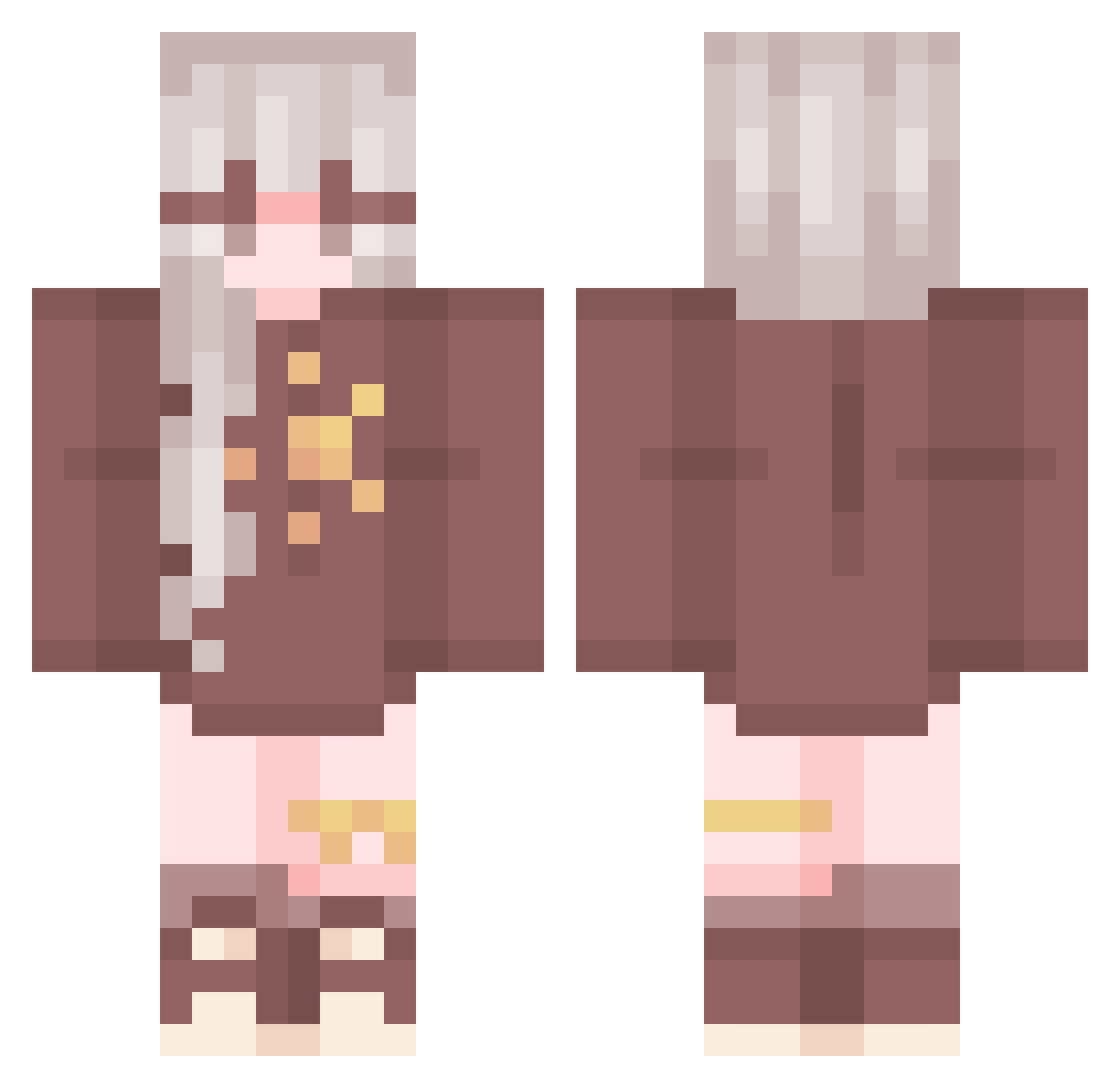 Salamanca__ Minecraft skin, front and back view