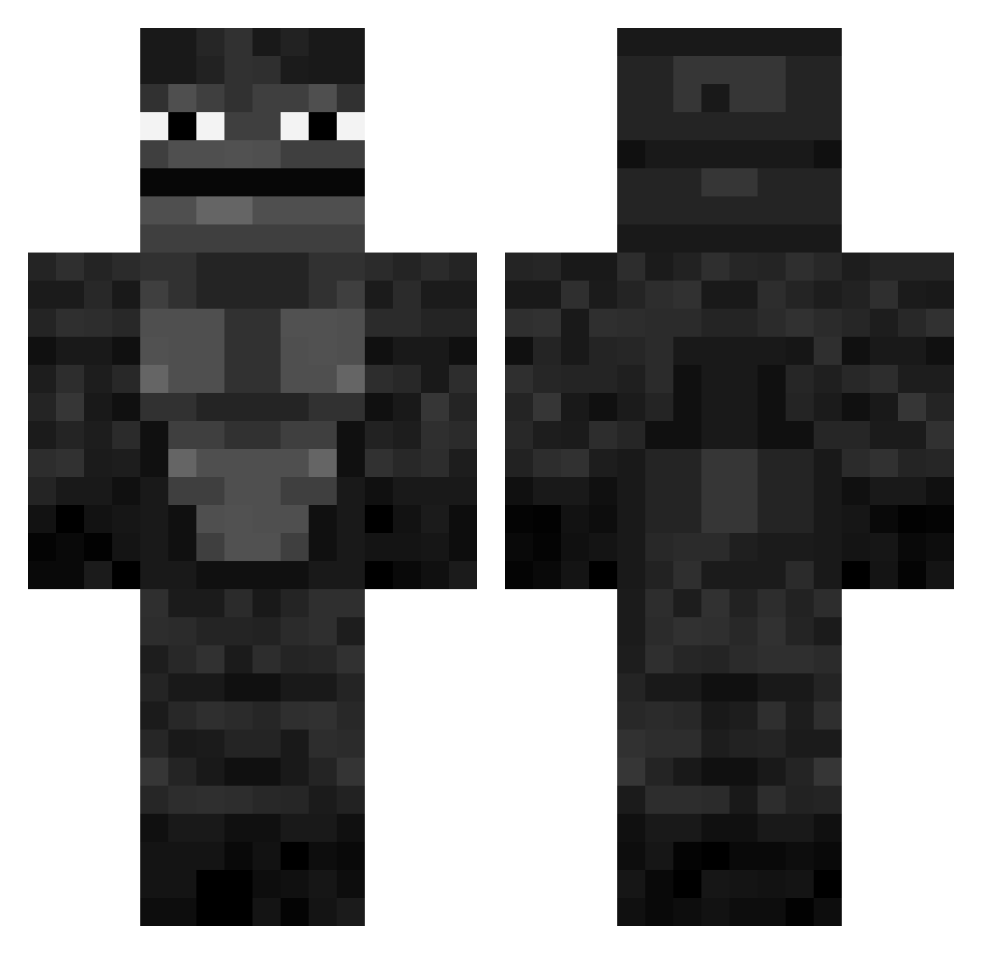 KILLAOT Minecraft skin, front and back view