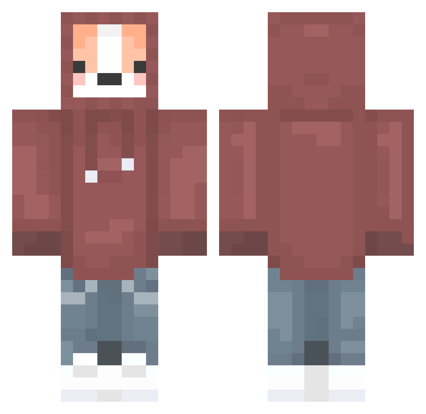 Eth_Slash Minecraft skin, front and back view