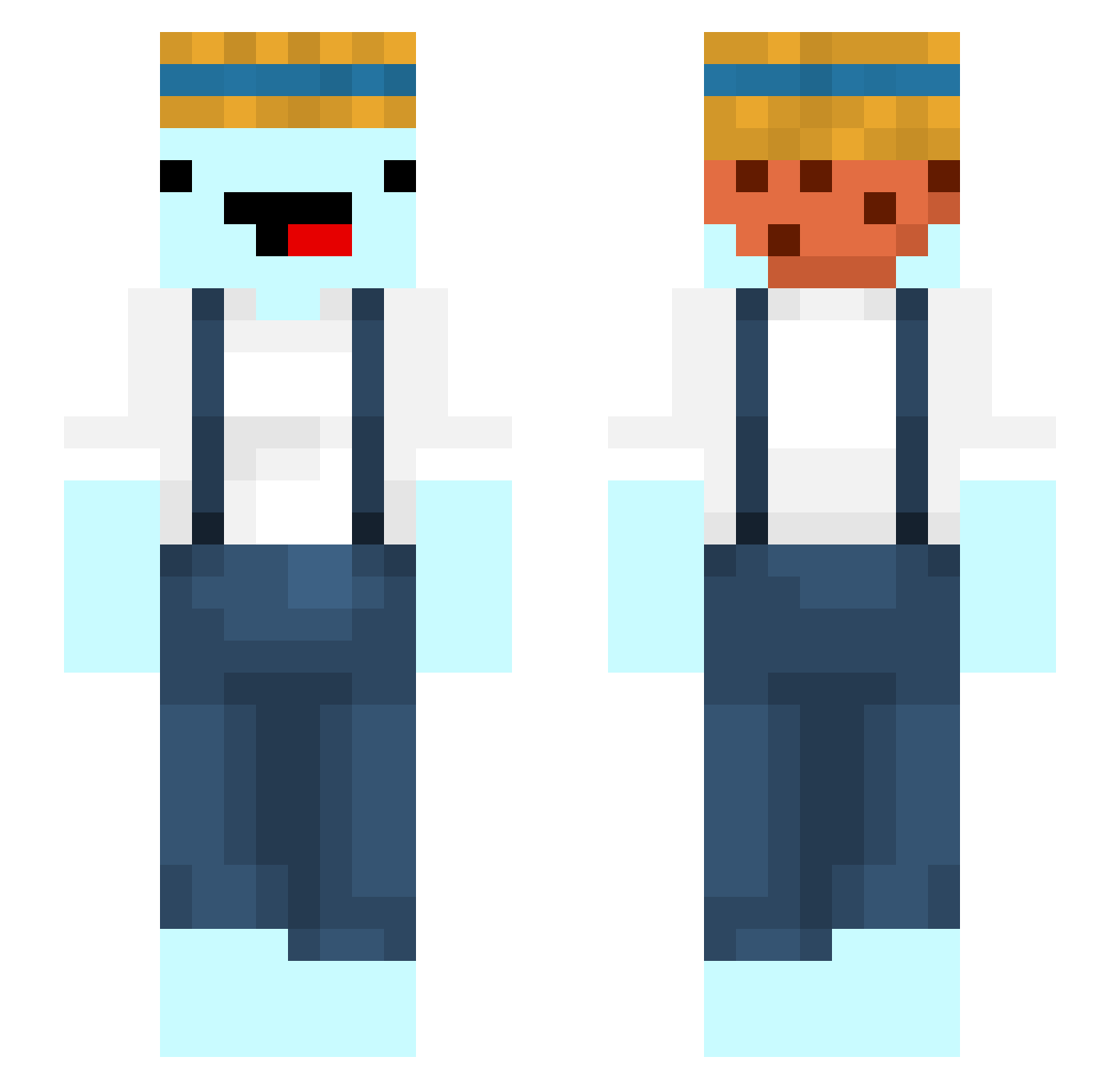choigayun2016 Minecraft skin, front and back view