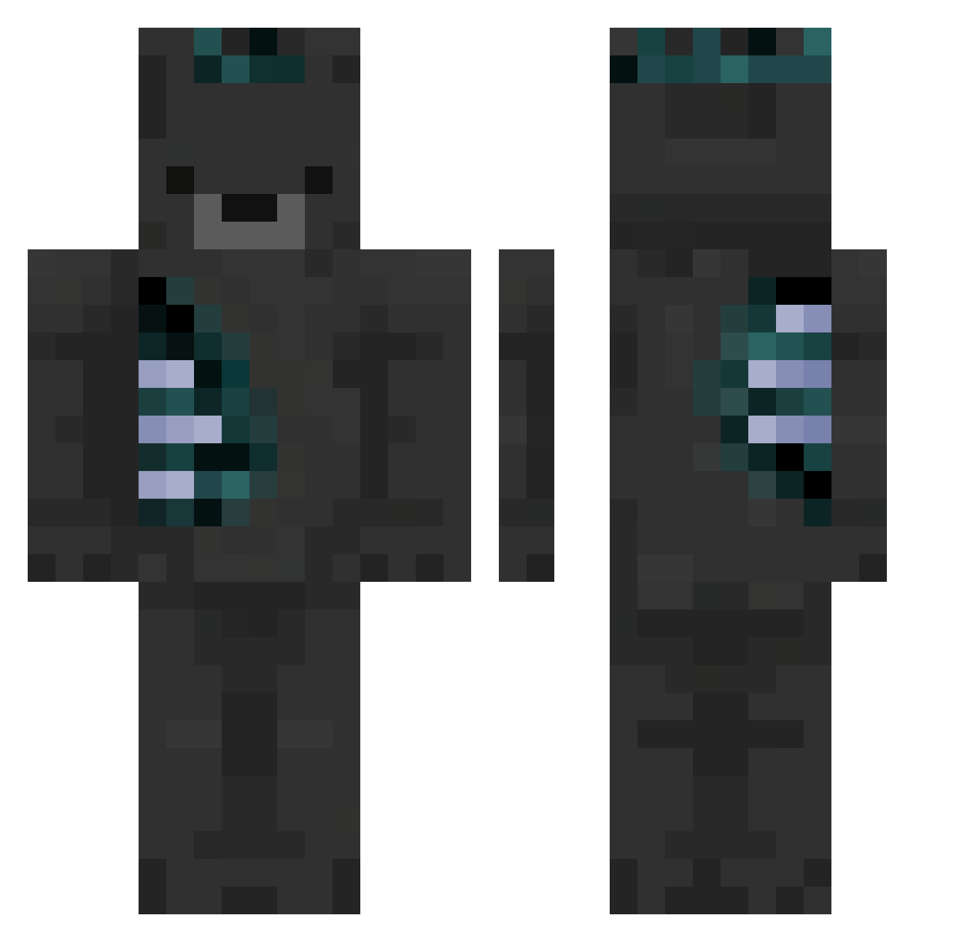 Boogie_Man27 Minecraft skin, front and back view