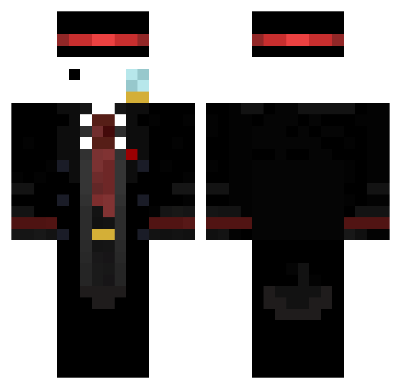 PiterSoon69 Minecraft skin, front and back view