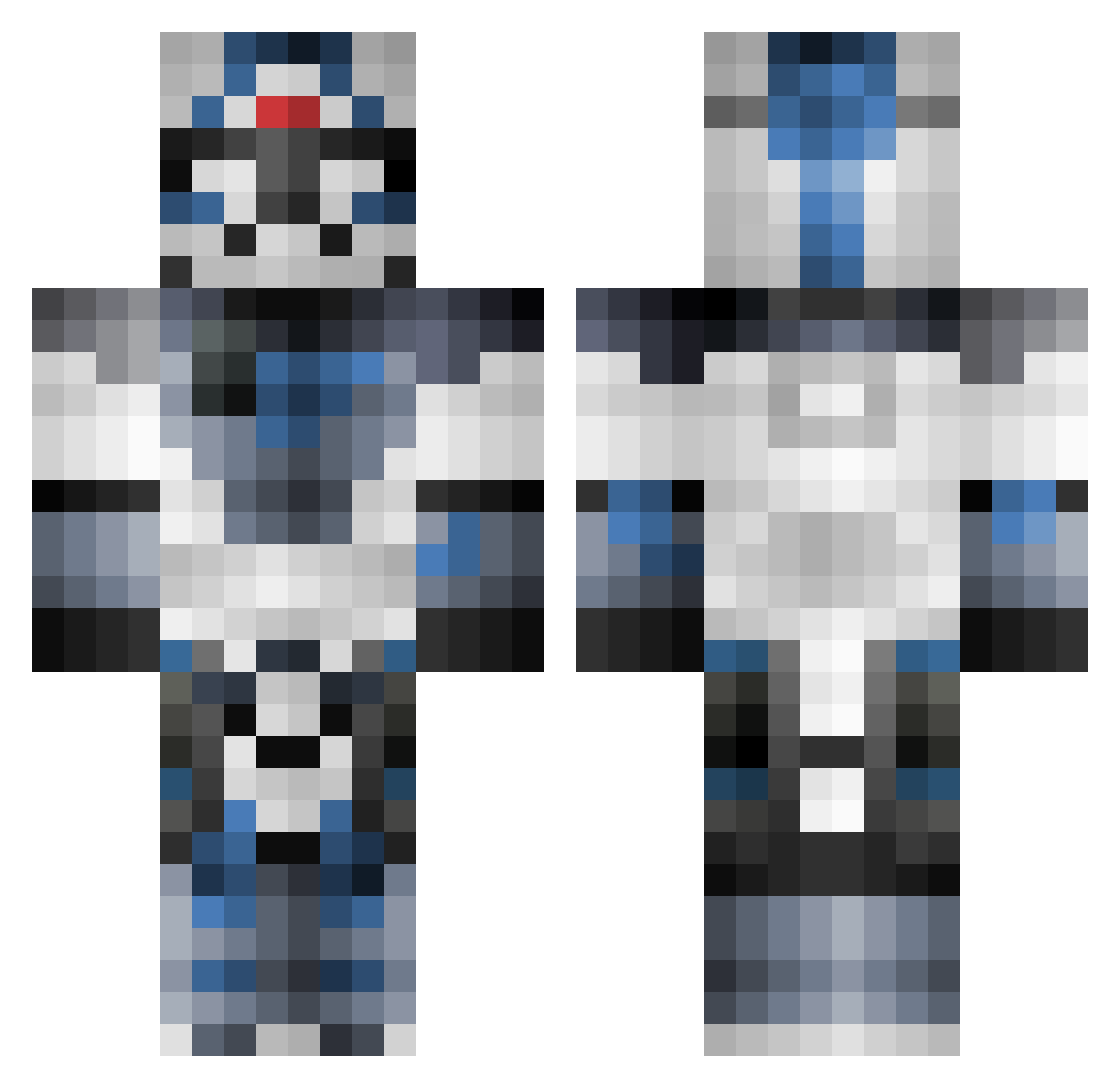 theFnaf_Fan1 Minecraft skin, front and back view