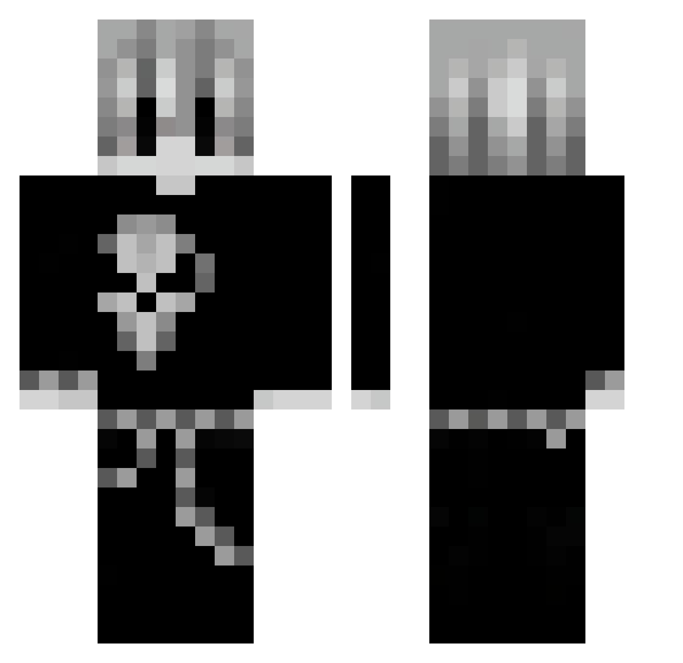 menxxxx Minecraft skin, front and back view