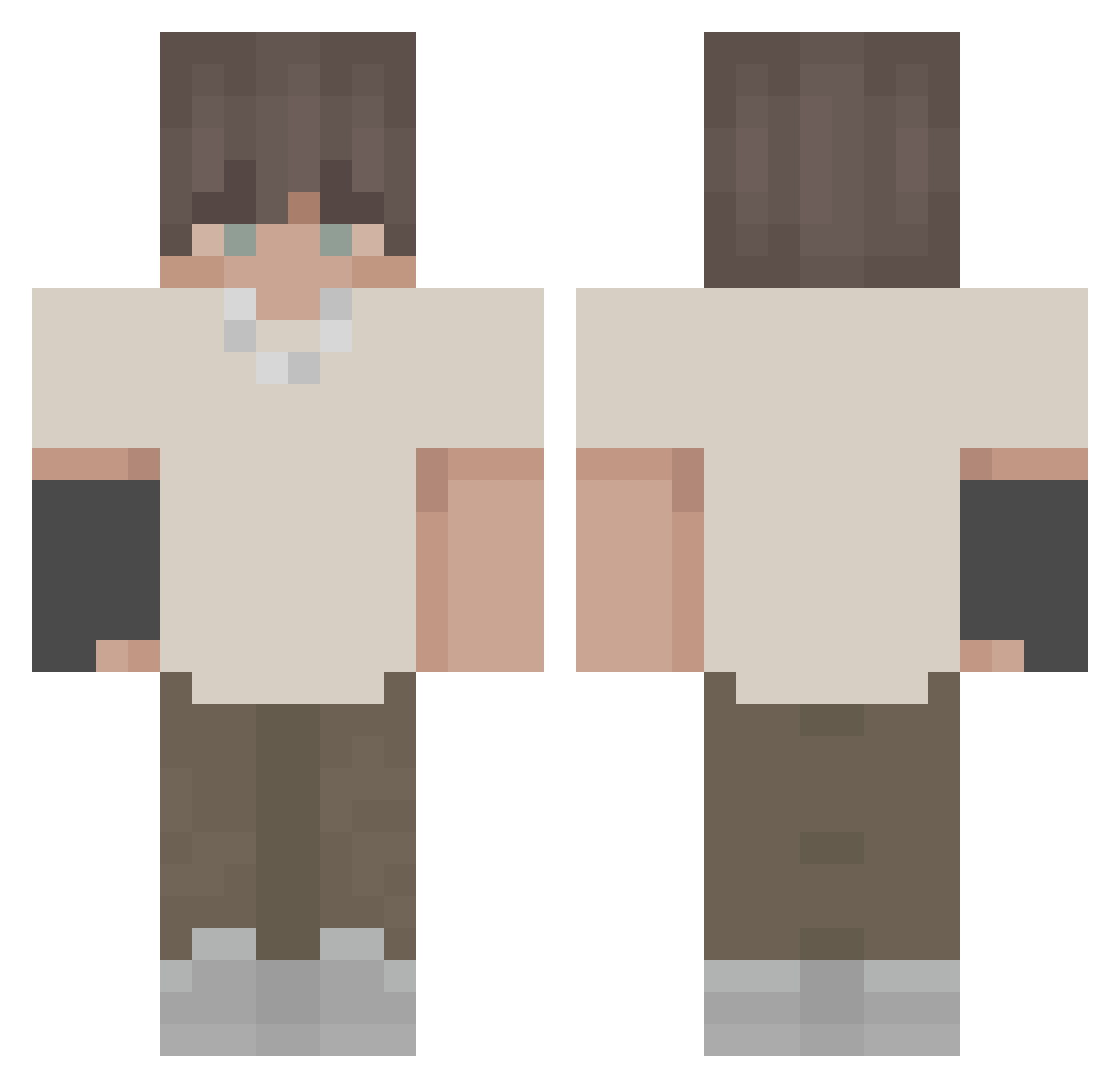 R3YZEN_ Minecraft skin, front and back view