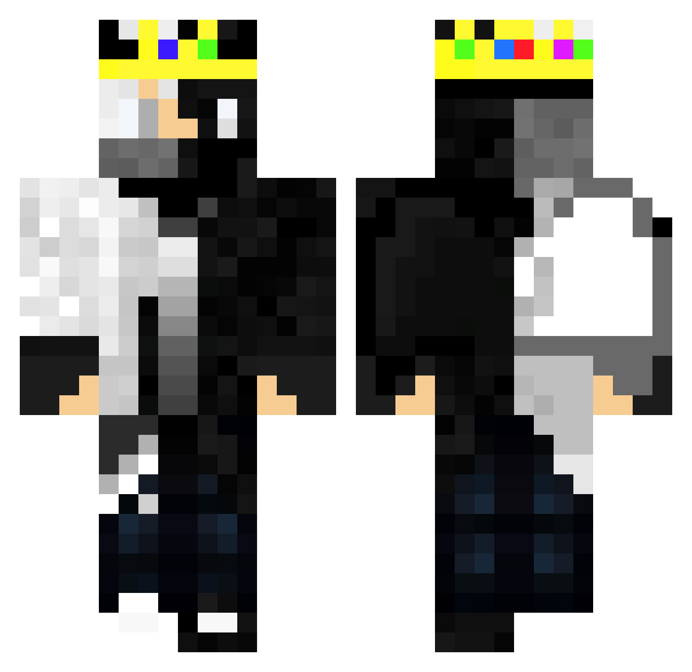 FiresonTrey Minecraft skin, front and back view