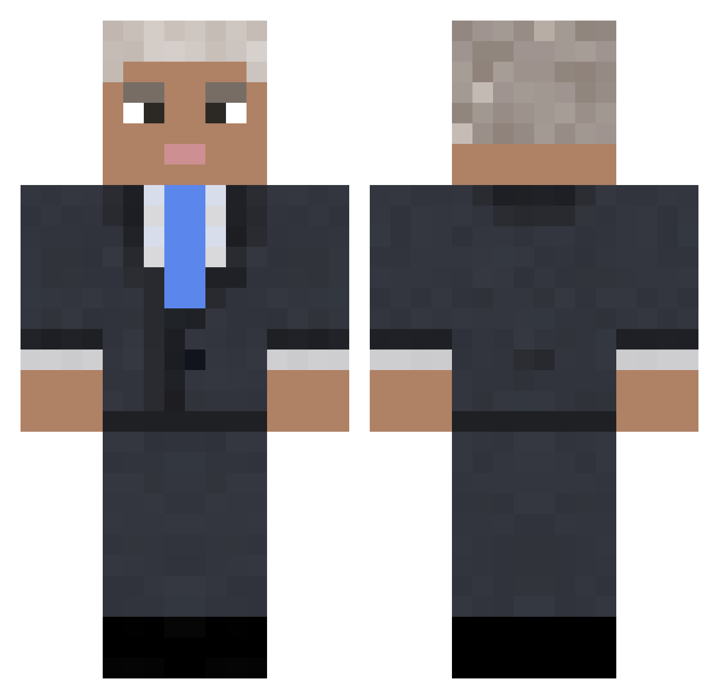 Timaufdemweg Minecraft skin, front and back view