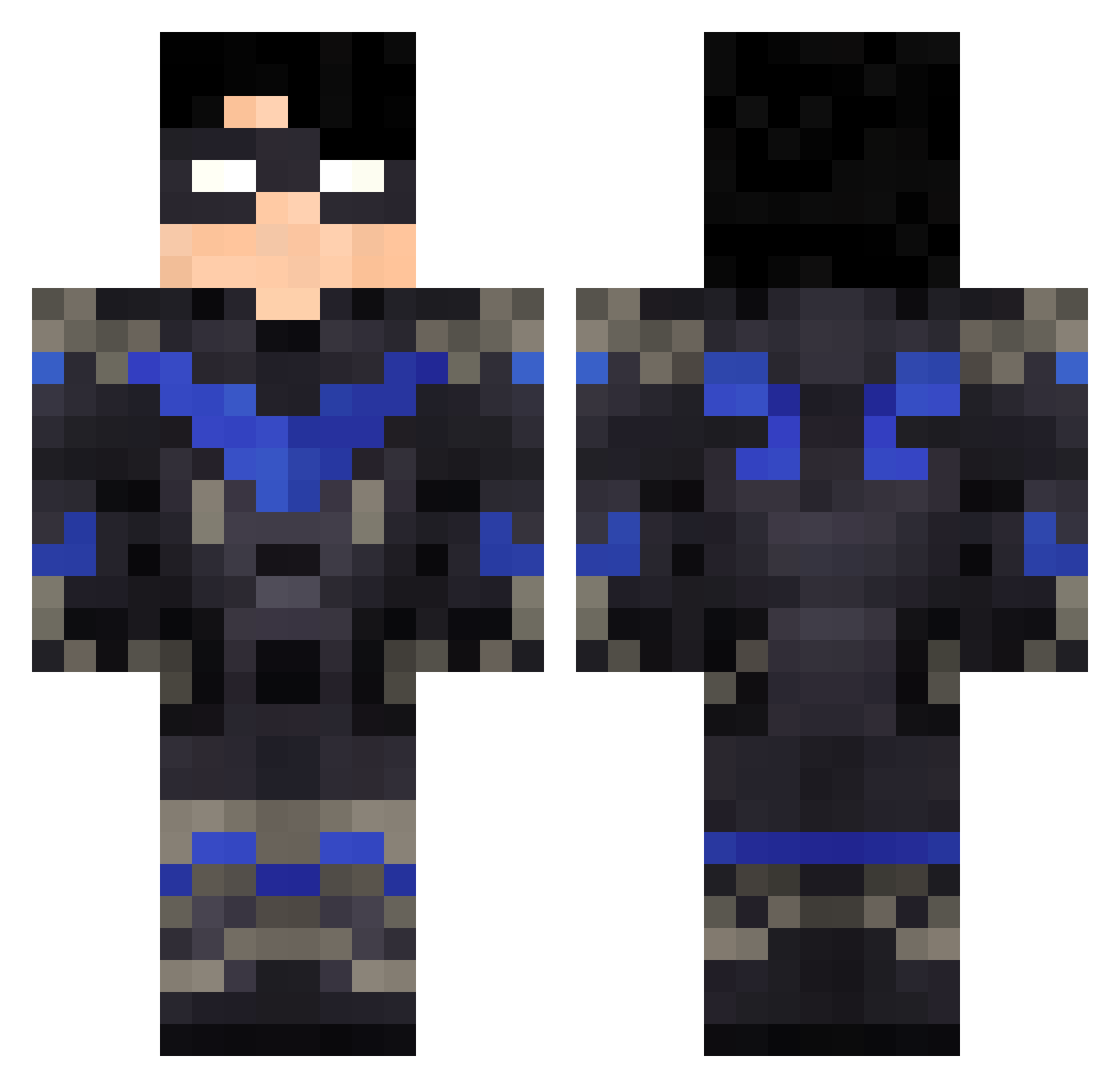 Envoy59 Minecraft skin, front and back view