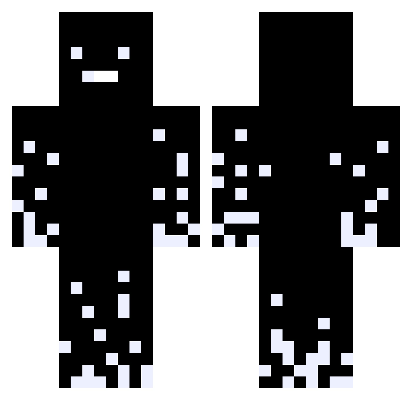Pipaz221 Minecraft skin, front and back view