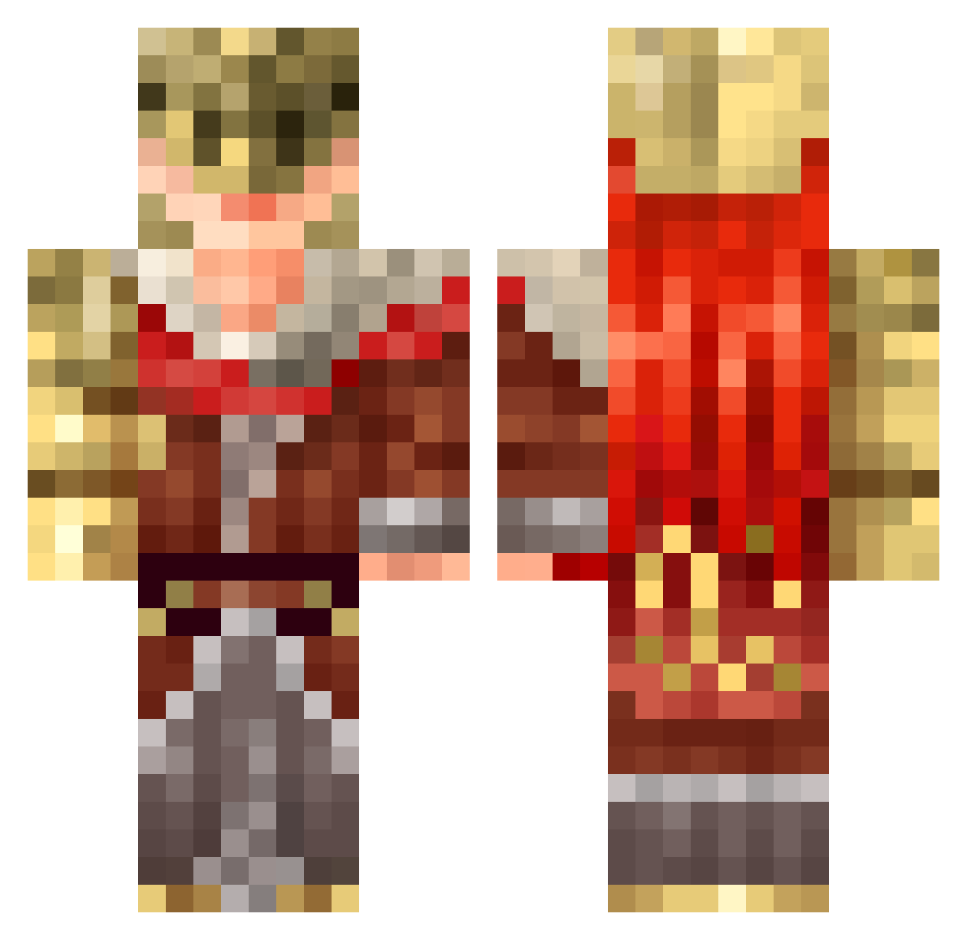 abstaxjonaaga Minecraft skin, front and back view