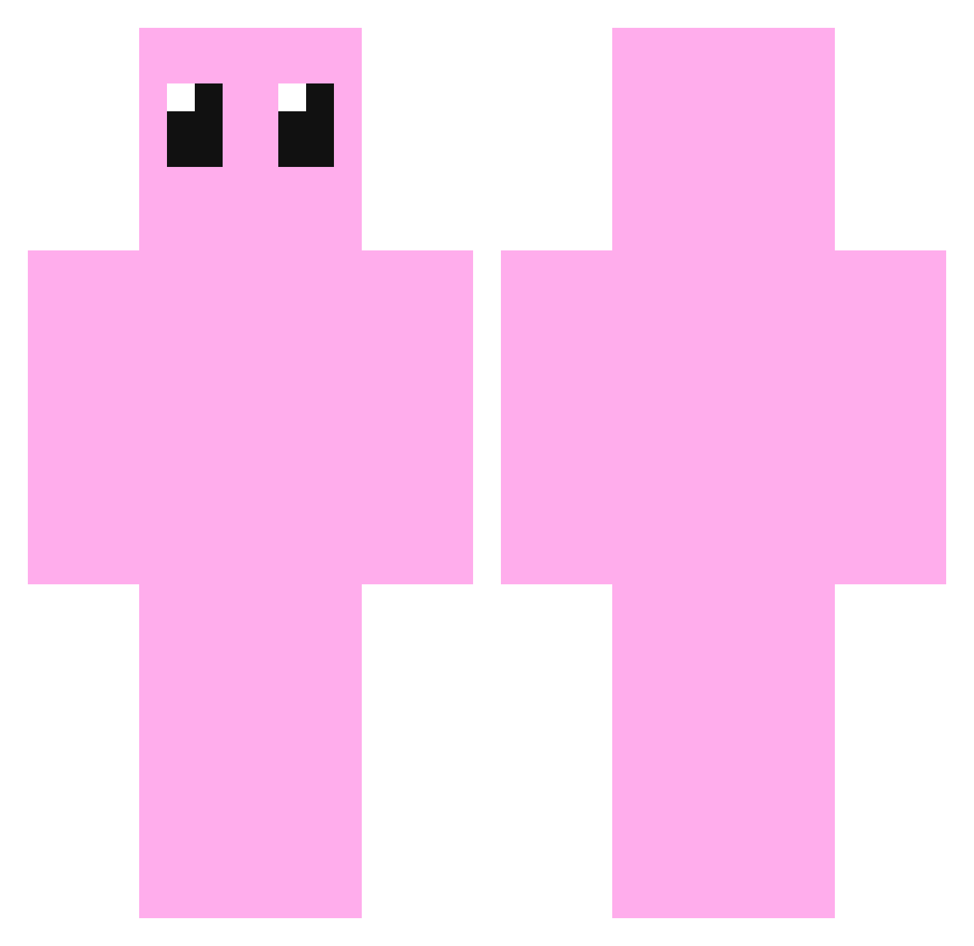 AhmetDagustun Minecraft skin, front and back view