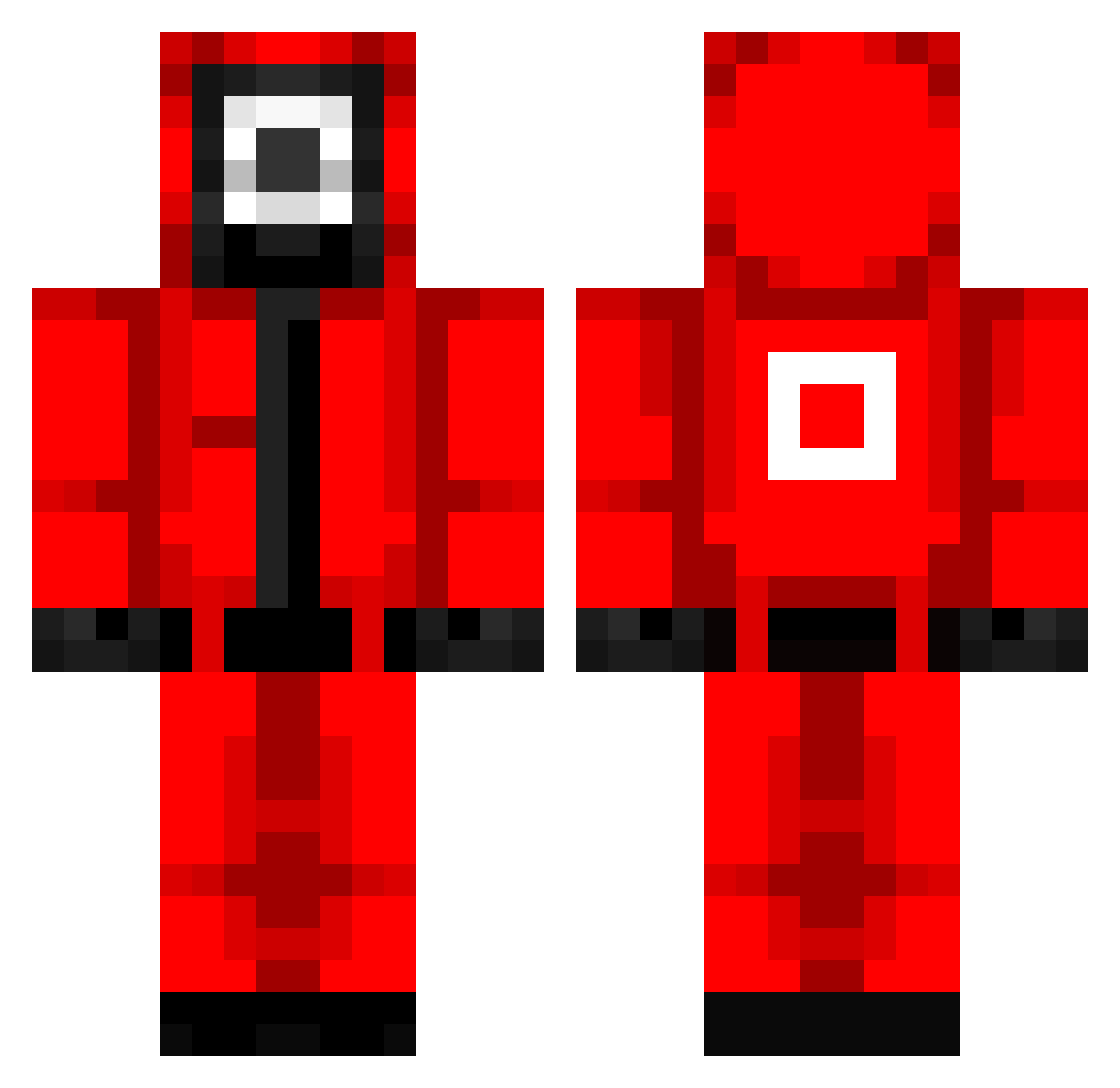 xiYassine_YT Minecraft skin, front and back view